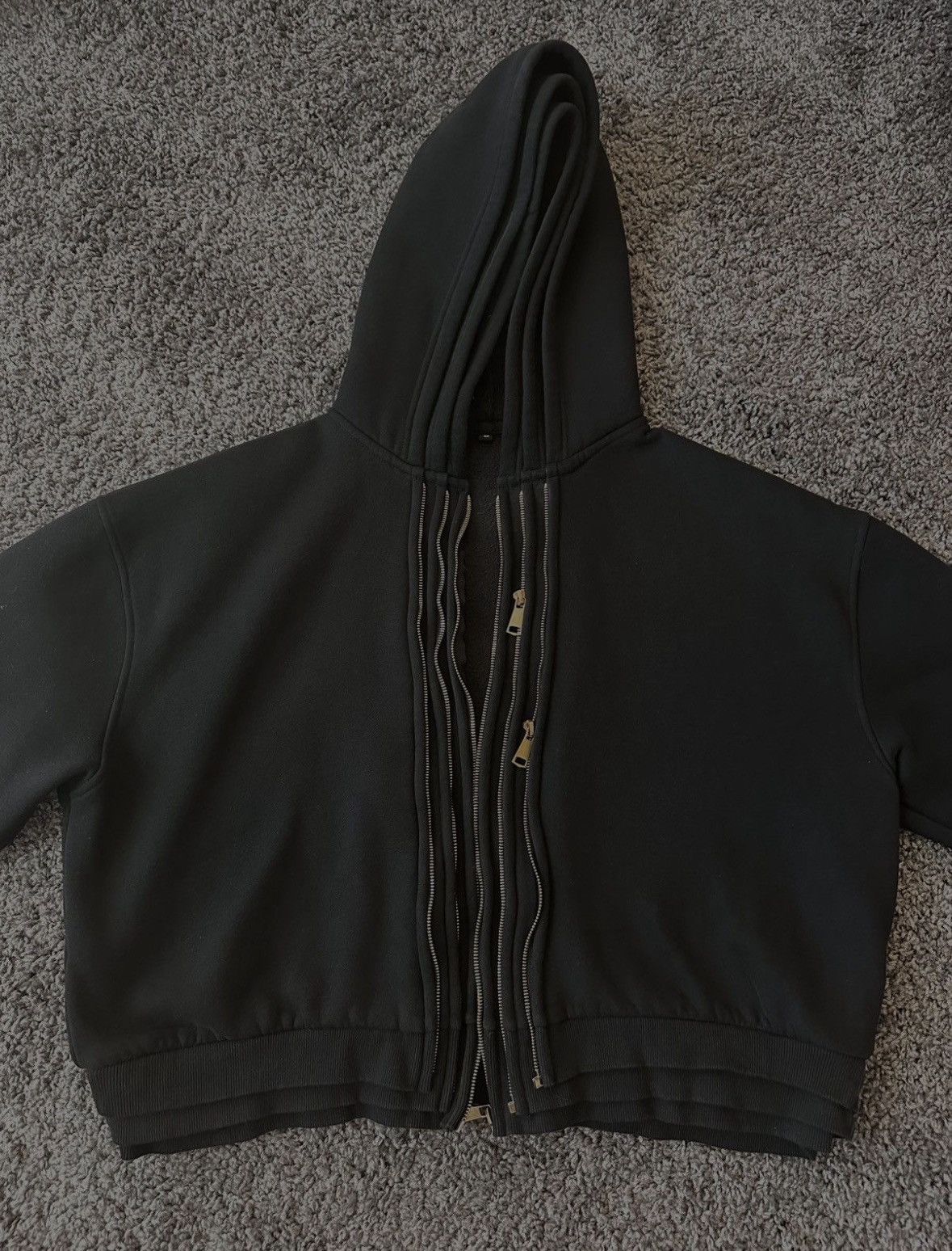 The GV Gallery The Gv Gallery - Triple Zip Black Hoodie Size US M / EU 48-50 / 2 - 3 Thumbnail