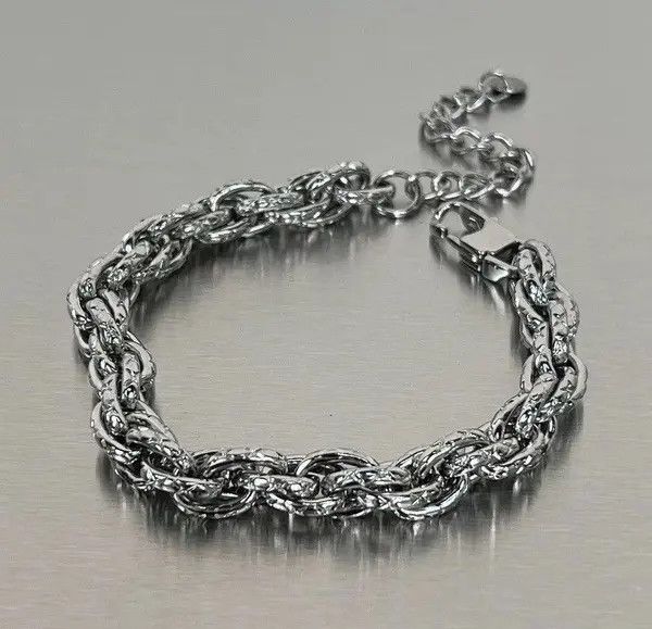 Jewelry Rope Chain Link Bracelet Size ONE SIZE - 3 Thumbnail