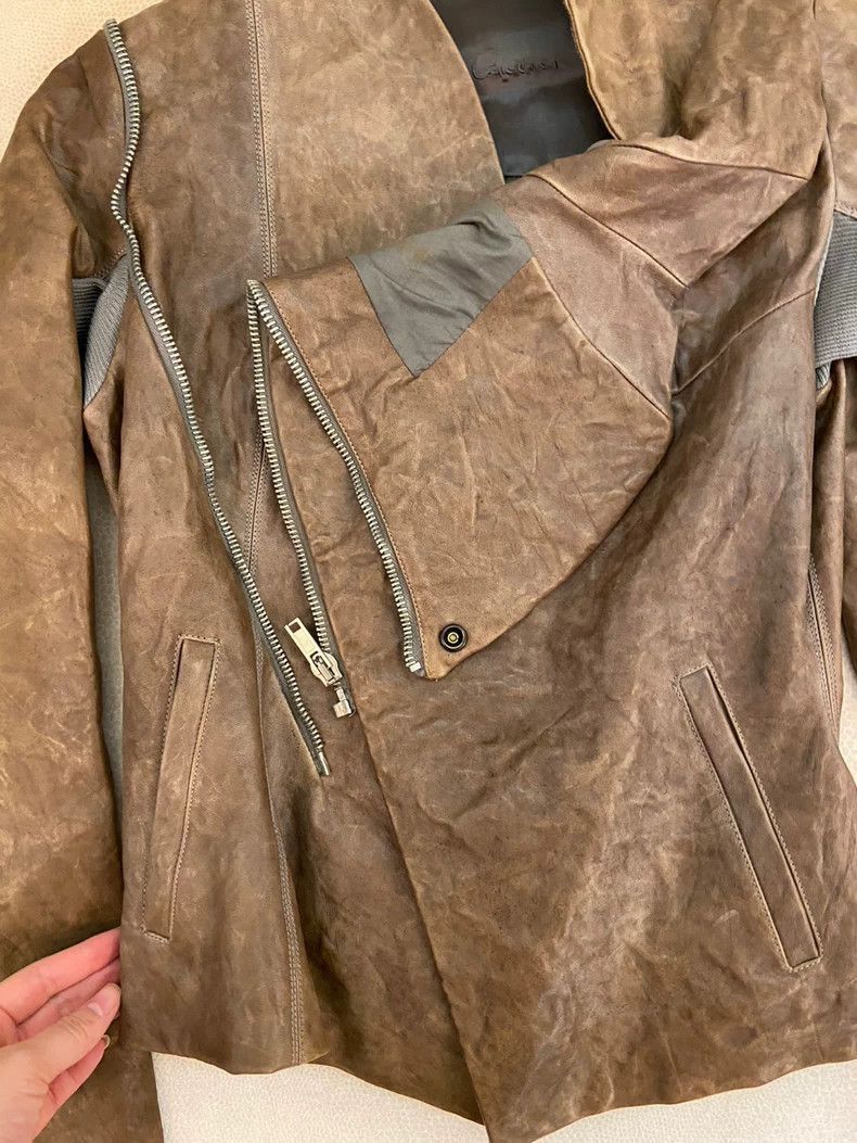 Rick Owens Sheepskin Leather Jacket-2505