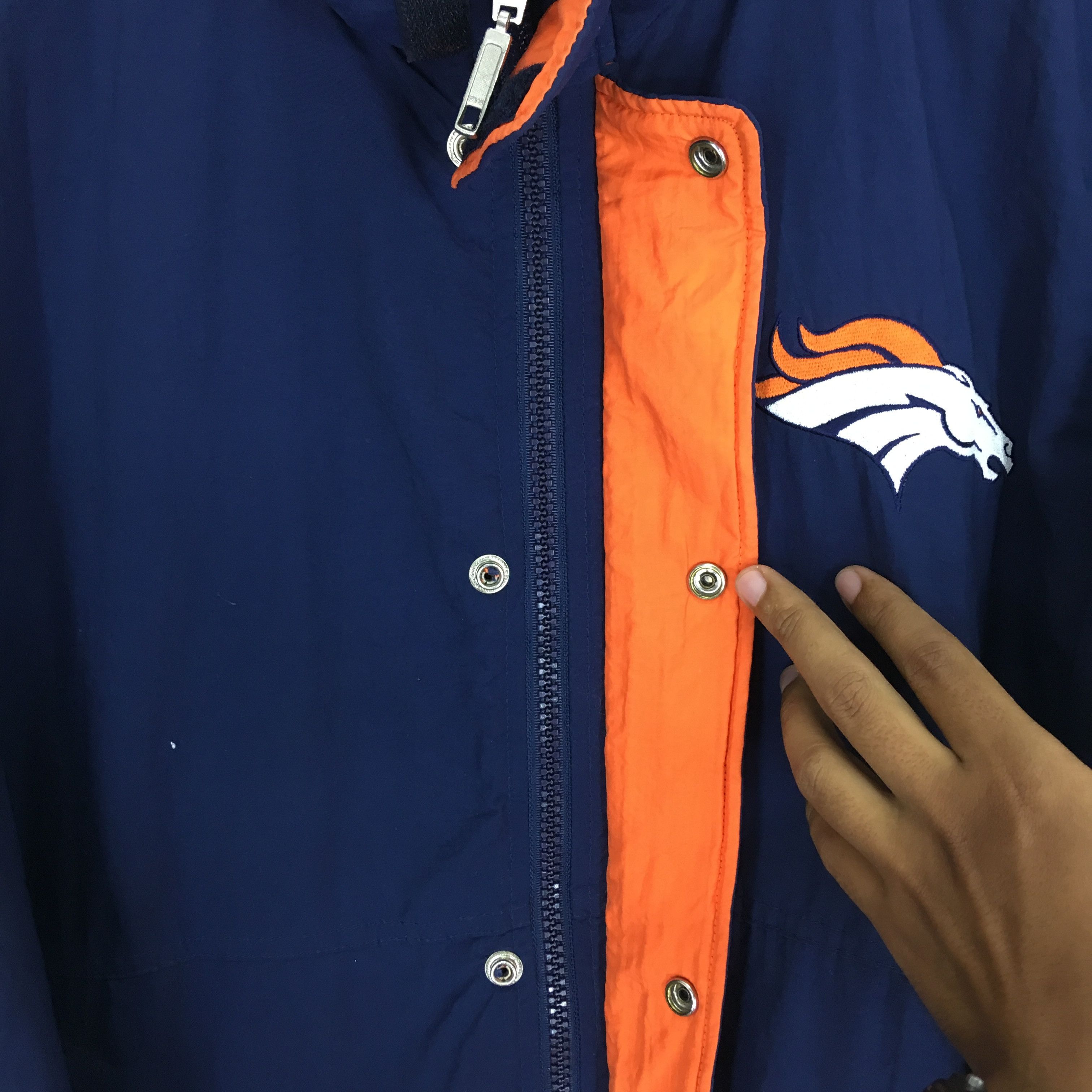 NFL Vintage 90's Denver Broncos Starter NFL Team Varsity Jacket Size US L / EU 52-54 / 3 - 7 Thumbnail