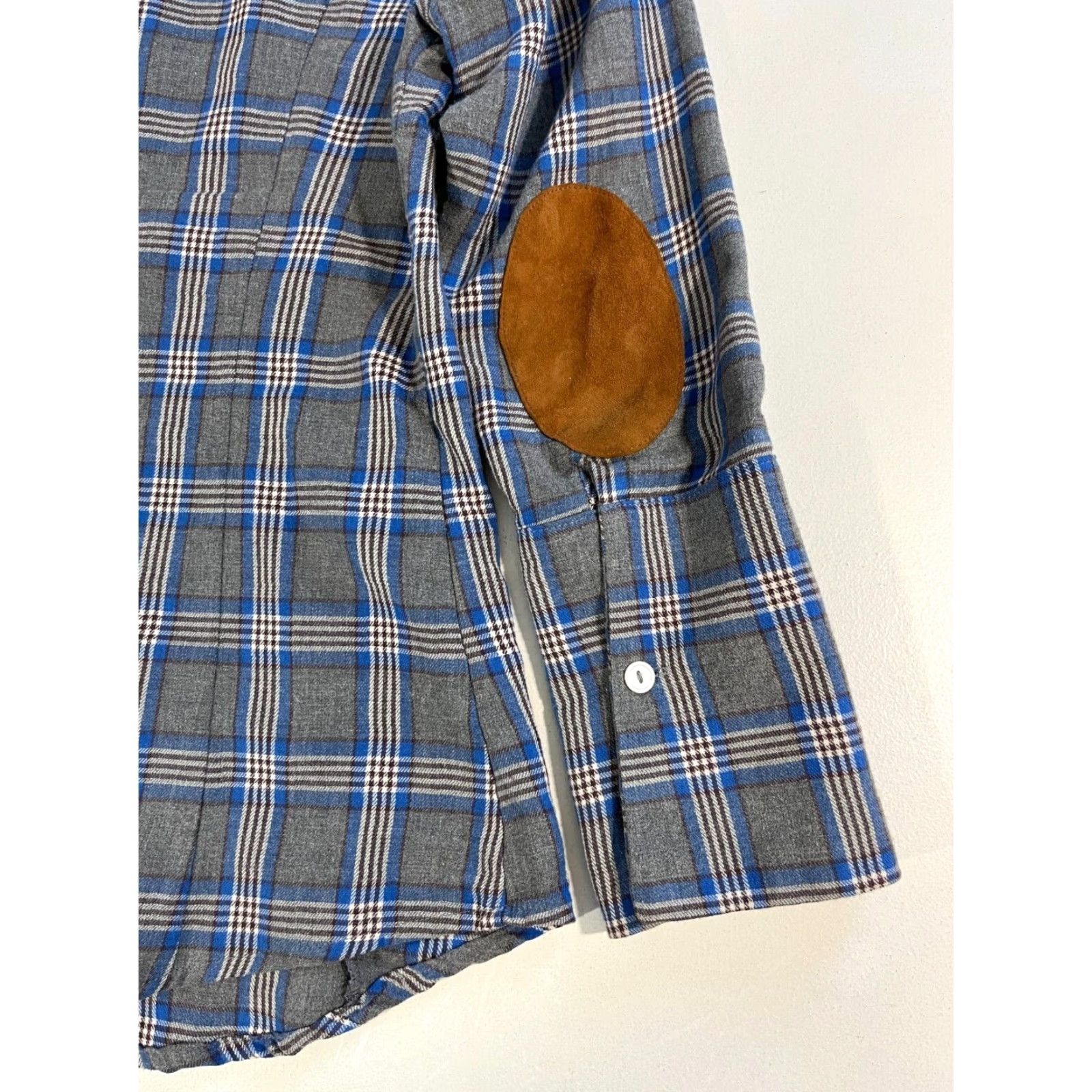 Vintage VINTAGE Bell by Alicia Bell Button-Up Flannel Shirt Ladies Plaid Gray Blue 6 Cap Sleeve? (Note: Not adding new details) Size M / US 6-8 / IT 42-44 - 6 Thumbnail