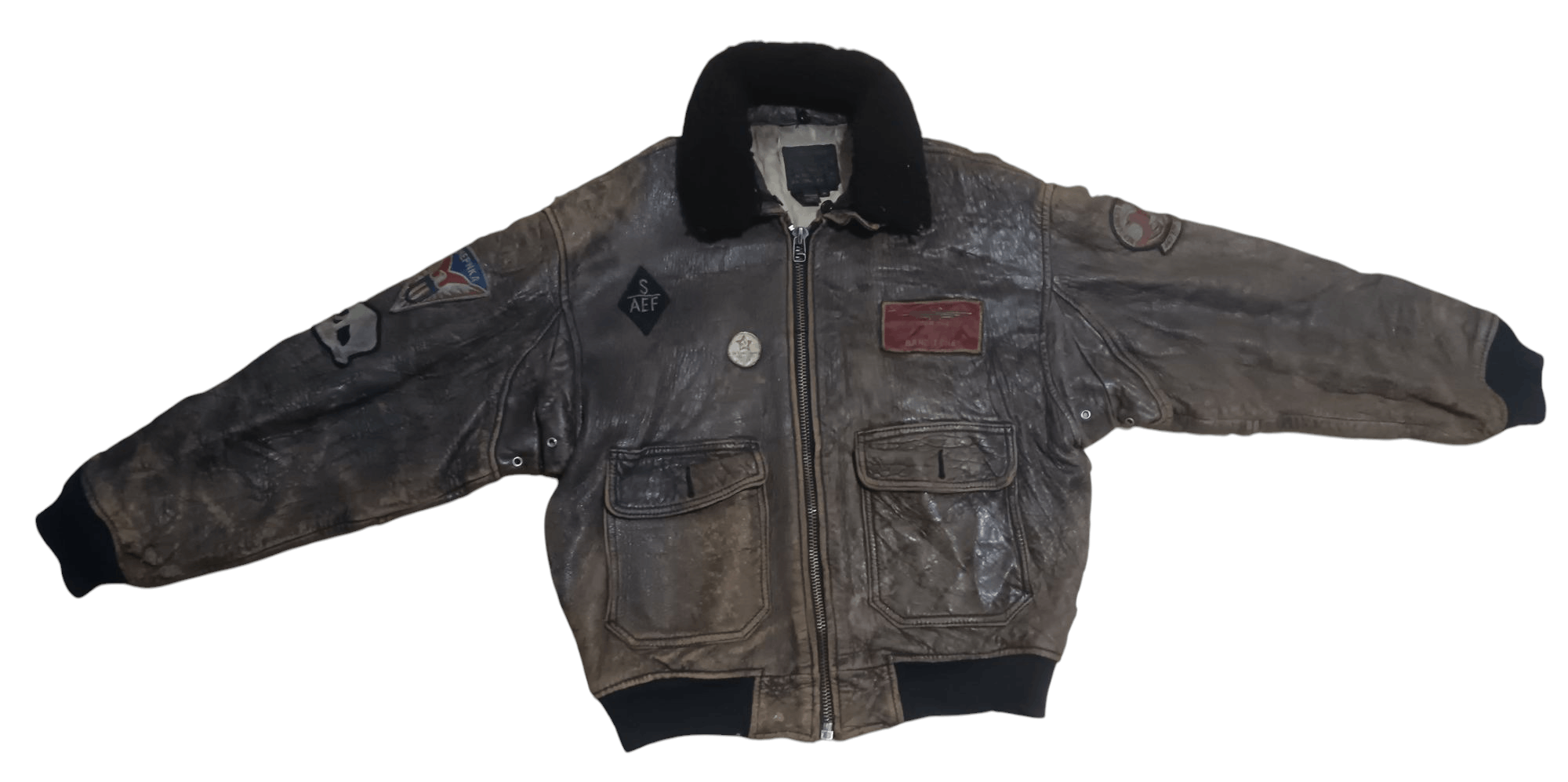 Avirex VINTAGE 1989 AVIREX MIG-29 LEATHER JACKET Size US M / EU 48-50 / 2 - 1 Thumbnail