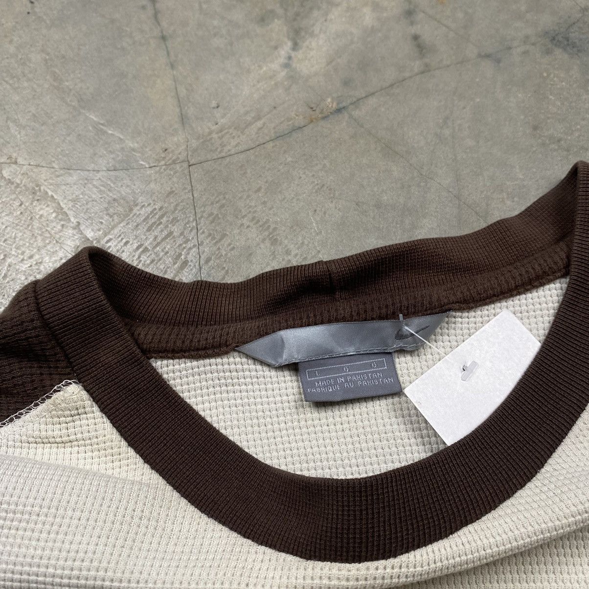 Nike × Vintage y2k Nike Thermal Waffle Longsleeve Tee Size US L / EU 52-54 / 3 - 7 Thumbnail