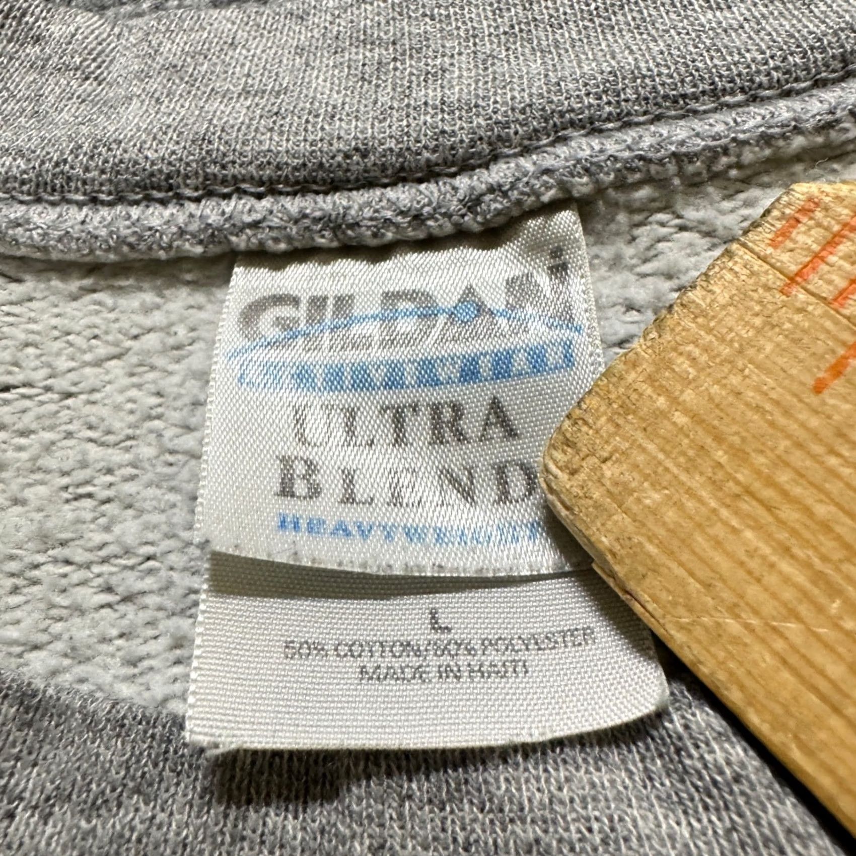 Gildan VINTAGE Dodge Ball Pullover Sweatshirt Mens L Gildan Ultra Cotton Heather Grey 90s Size US L / EU 52-54 / 3 - 3 Thumbnail
