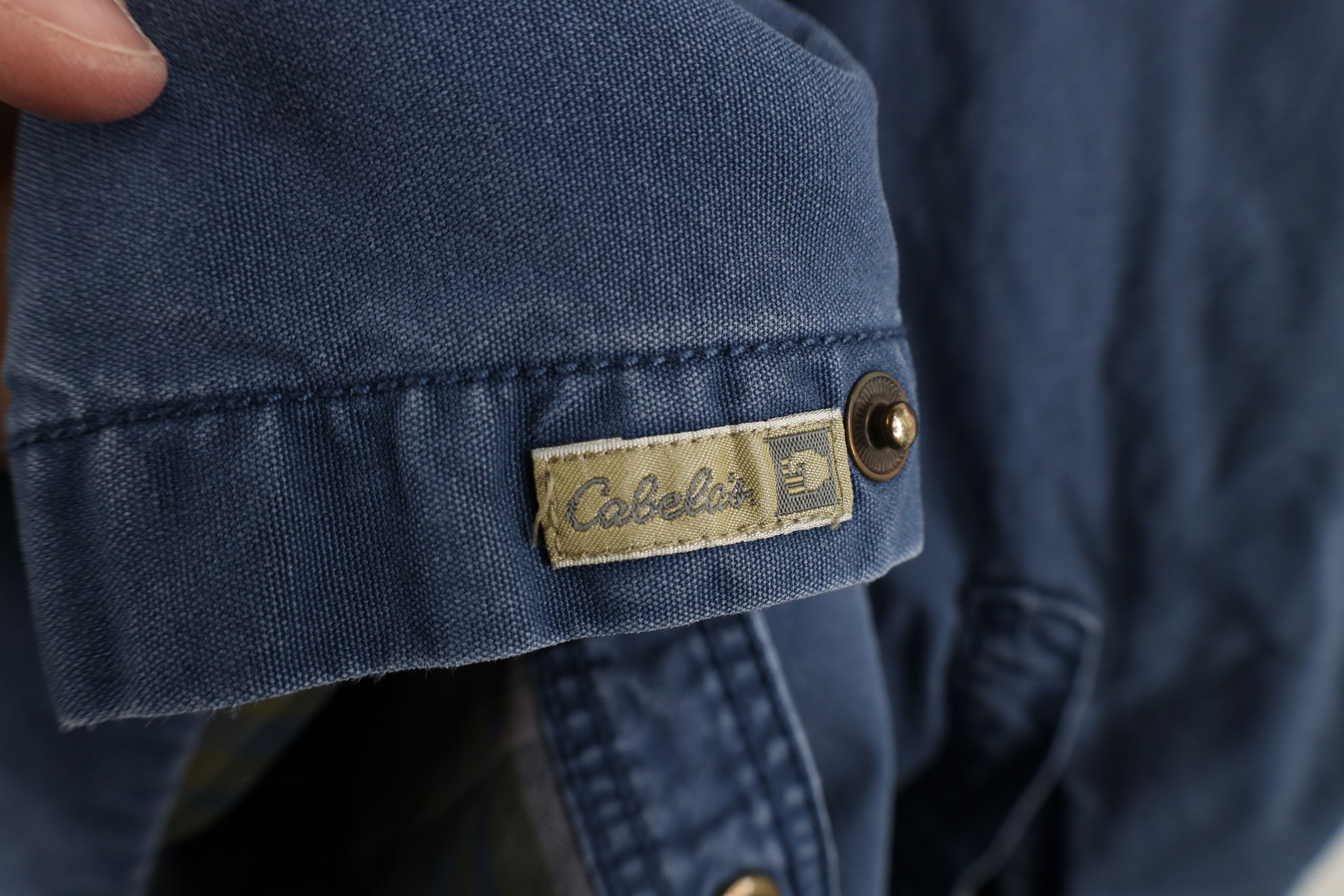 Cabelas × Vintage Vintage Cabelas Heavyweight Canvas Button Shirt Jacket Jac Size US XL / EU 56 / 4 - 11 Thumbnail