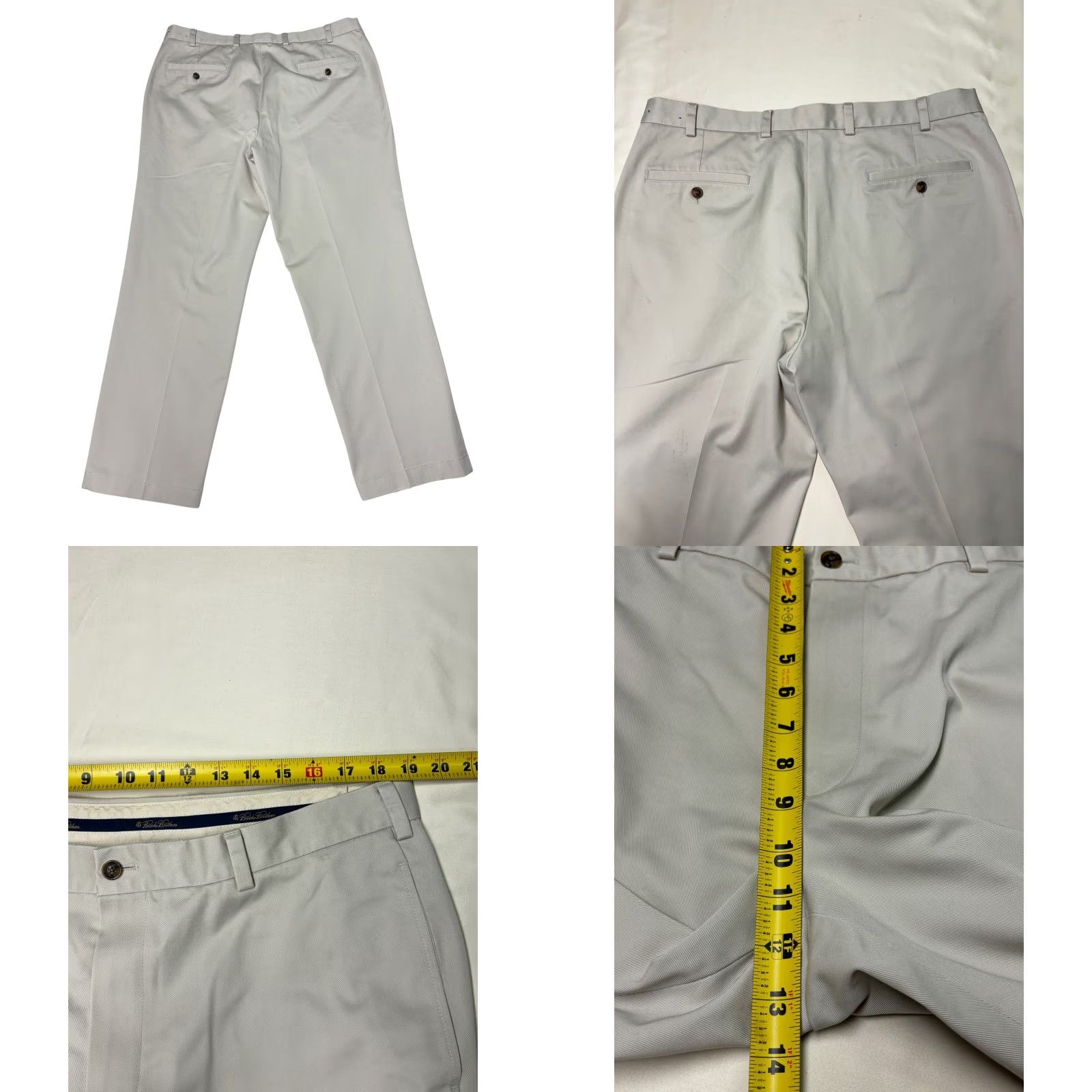 Brooks Brothers Brooks Brothers Advantage Chino Mens Pants Beige W38 L30 Classic Fit Cotton Straight Front Fronted Size US 38 / EU 54 - 8 Thumbnail