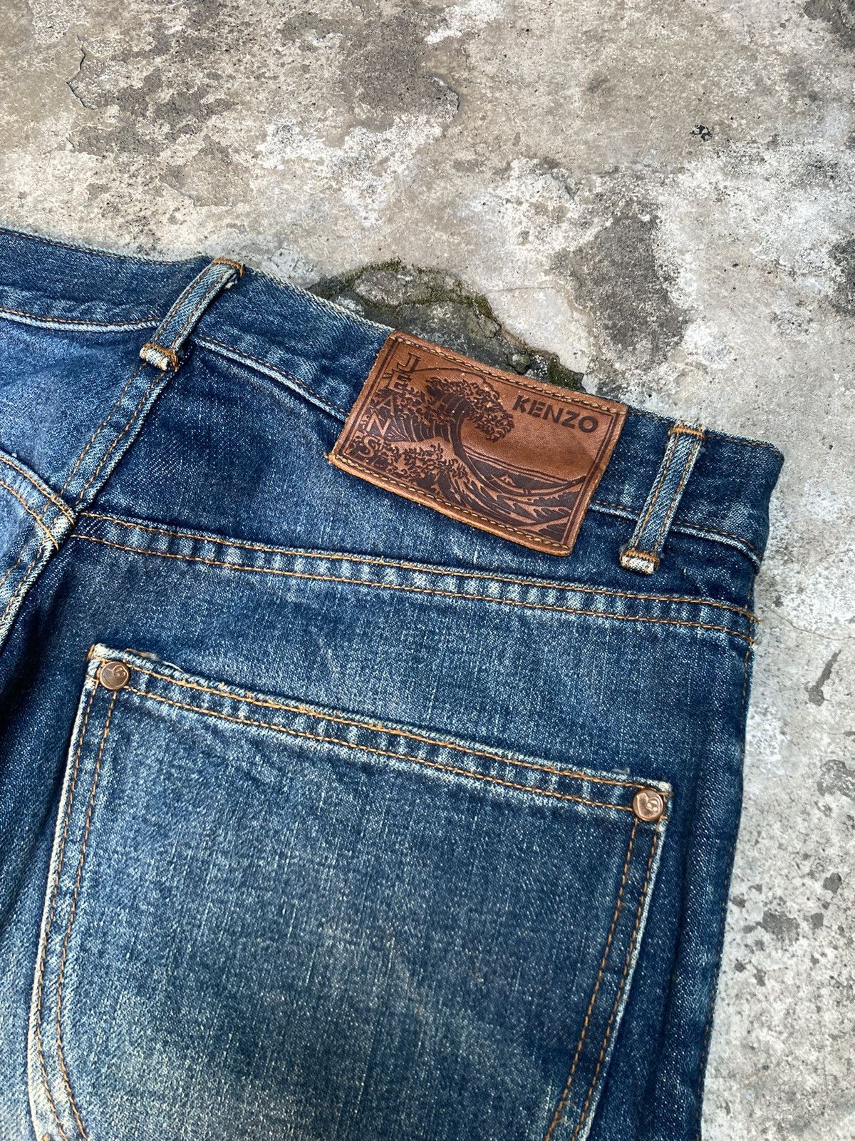 Kenzo Kenzo Made In Japan Blue Barrel Jeans Size US 30 / EU 46 - 3 Thumbnail