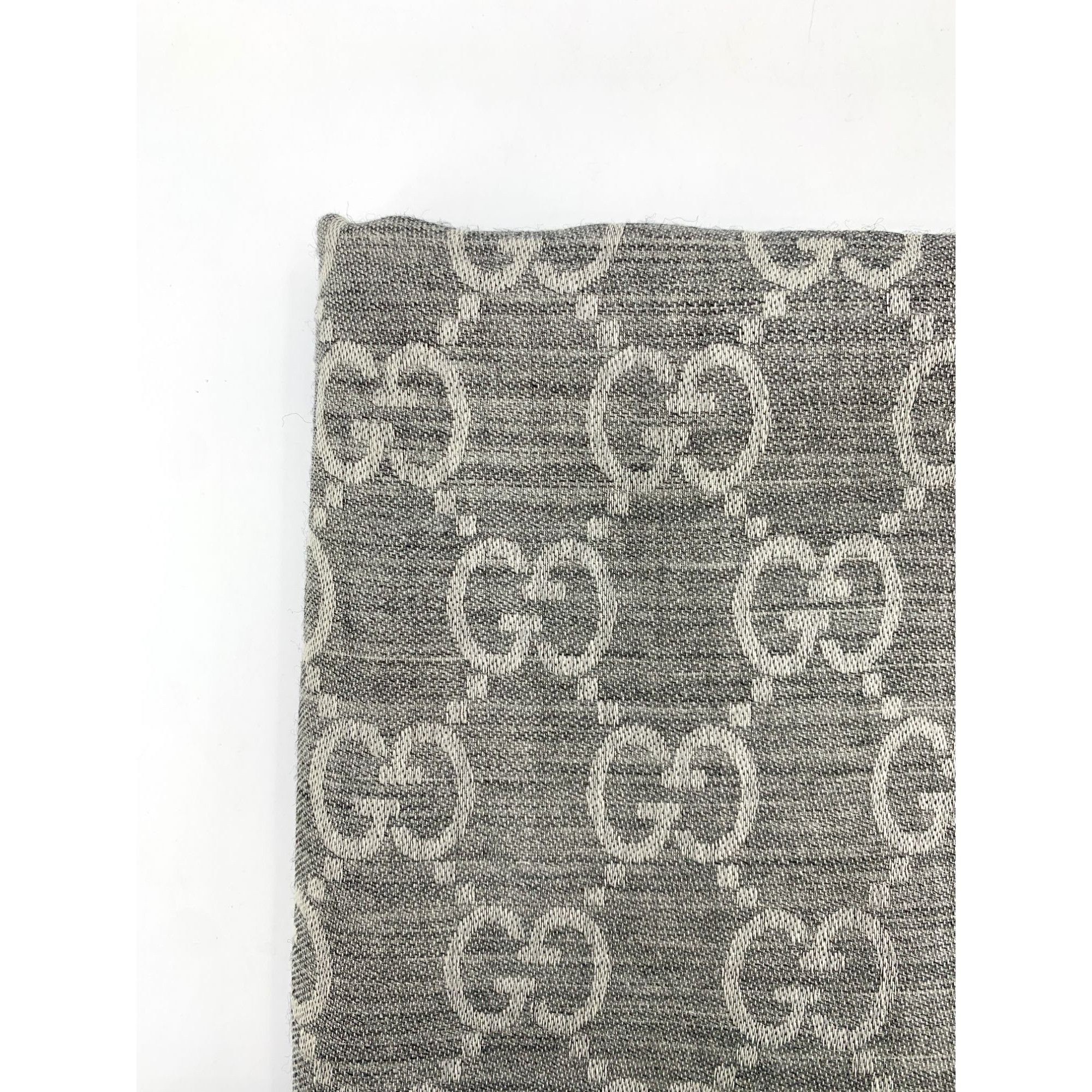 Gucci Gucci Double G Monogram Full Print Reversible Silk Wool Scar Size ONE SIZE - 8 Thumbnail