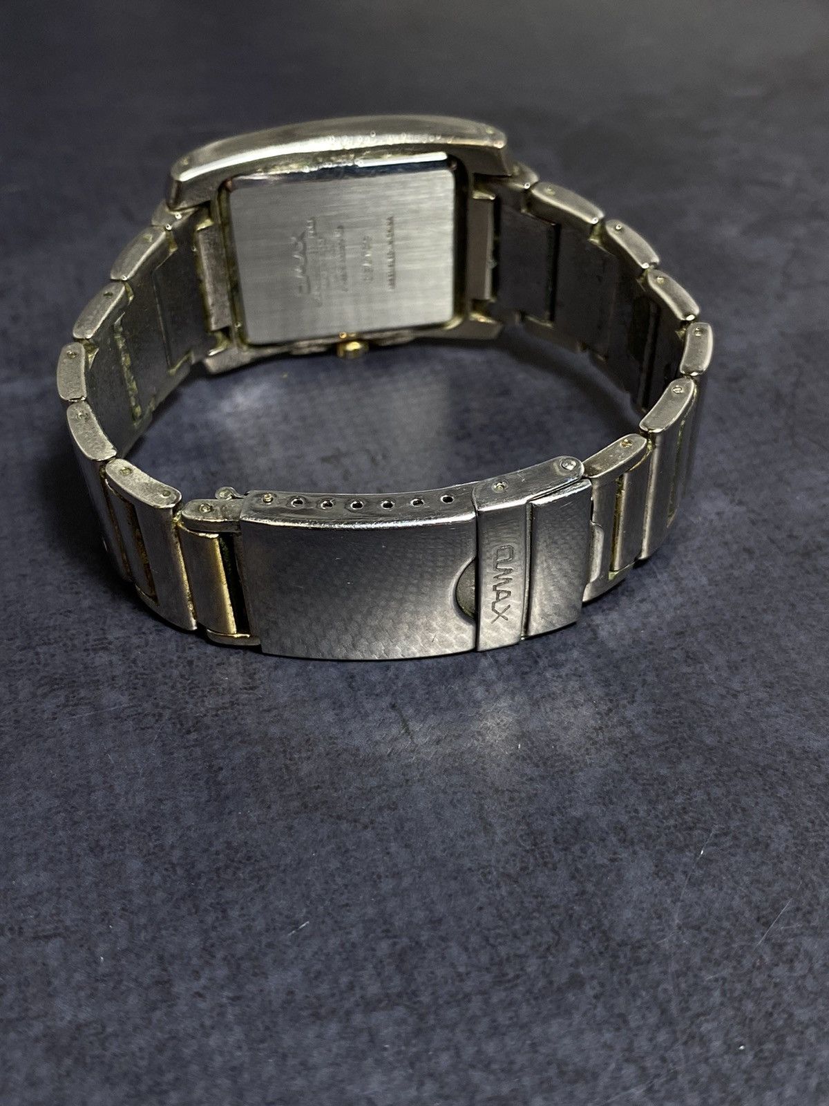 Vintage Omax Rectangular Luminous Watch | Japanese Movement Size ONE SIZE - 10 Thumbnail