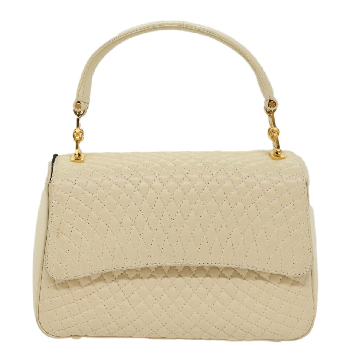 Bally -- White Leather Handbag (Pre-Owned) Size ONE SIZE - 1 Thumbnail