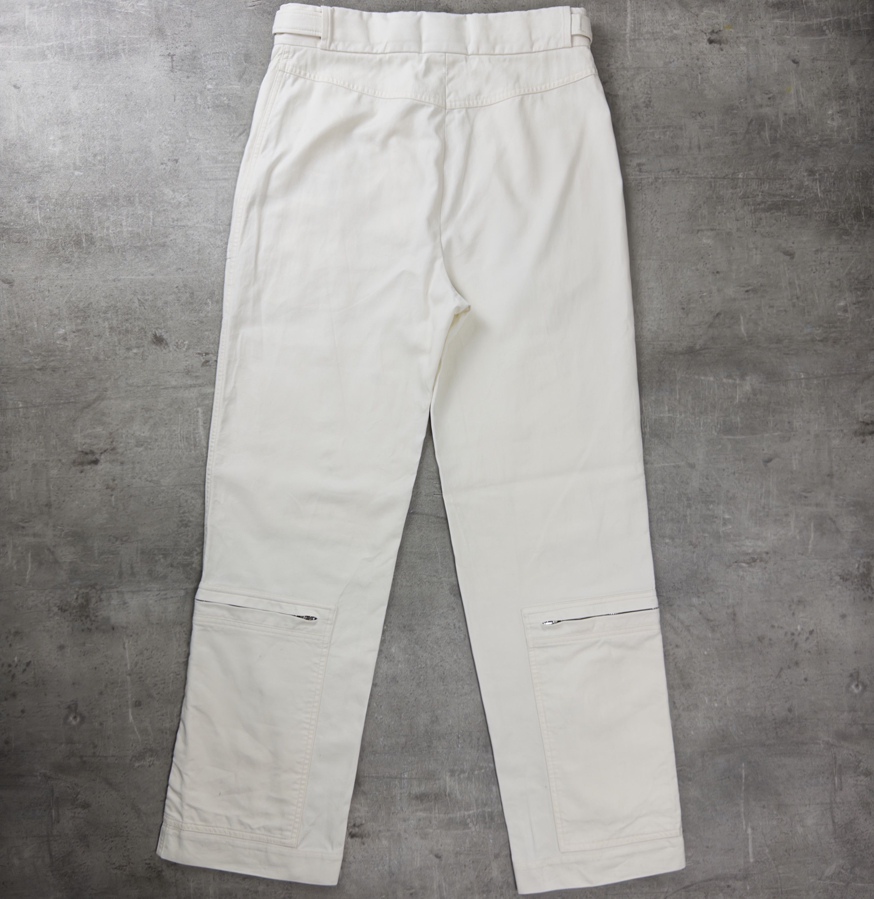 Stella McCartney STELLA MCCARTNEY Zippered Aviator Flight Cargo Trousers Wht Size US 30 / EU 46 - 7 Thumbnail