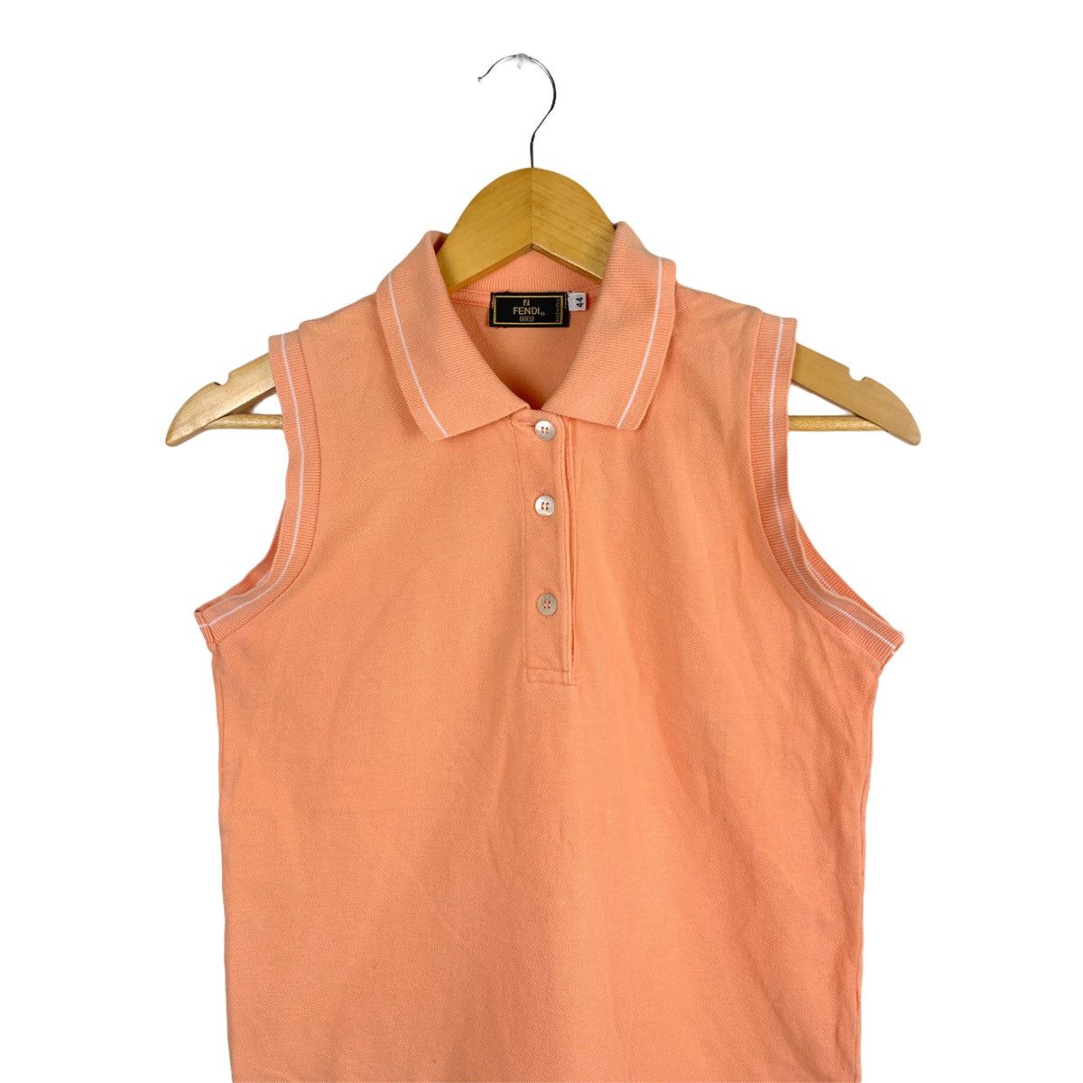 Fendi Vtg Fendi Mare Sleeveless Polo Shirt Size M / US 6-8 / IT 42-44 - 2 Thumbnail