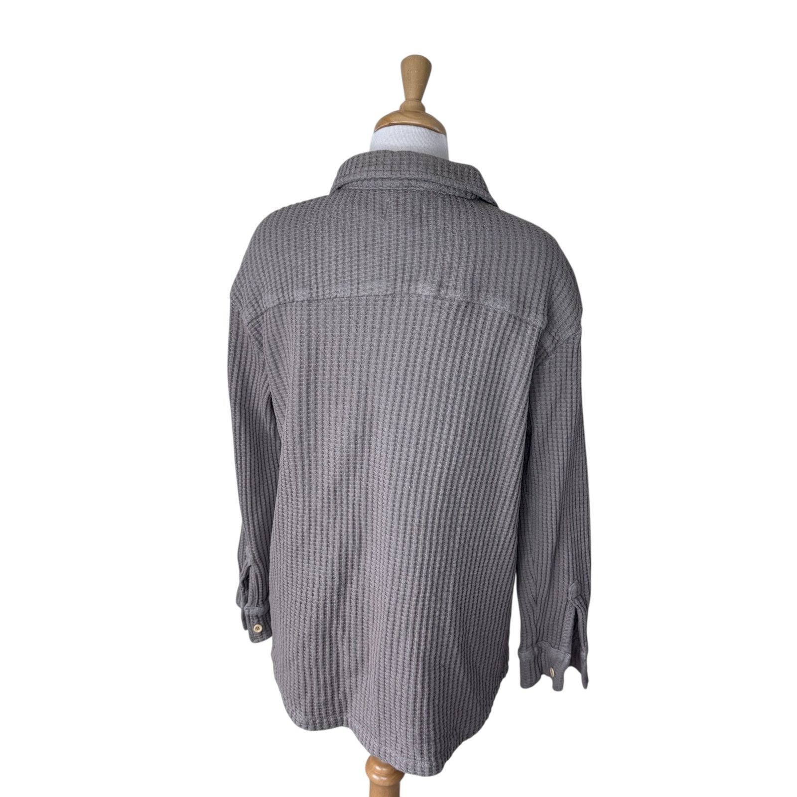 MATE the Label MATE THE LABEL Organic Waffle Long Sleeve shirt Brick Size M / US 6-8 / IT 42-44 - 4 Thumbnail