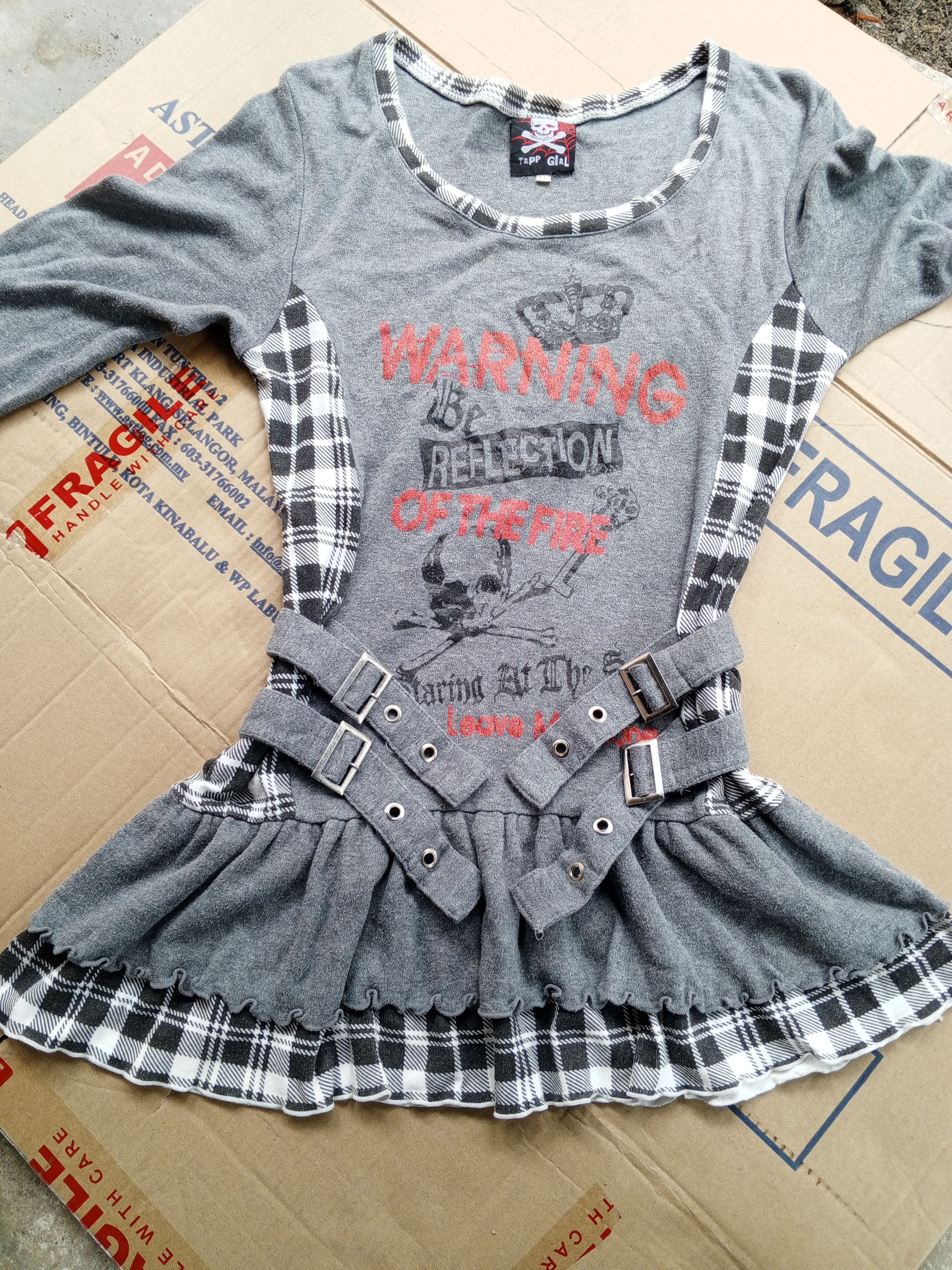 Japanese Brand {💥 PUNK JAPAN💥 }Trop girl warning punk skull Size XS / US 0-2 / IT 36-38 - 9 Thumbnail