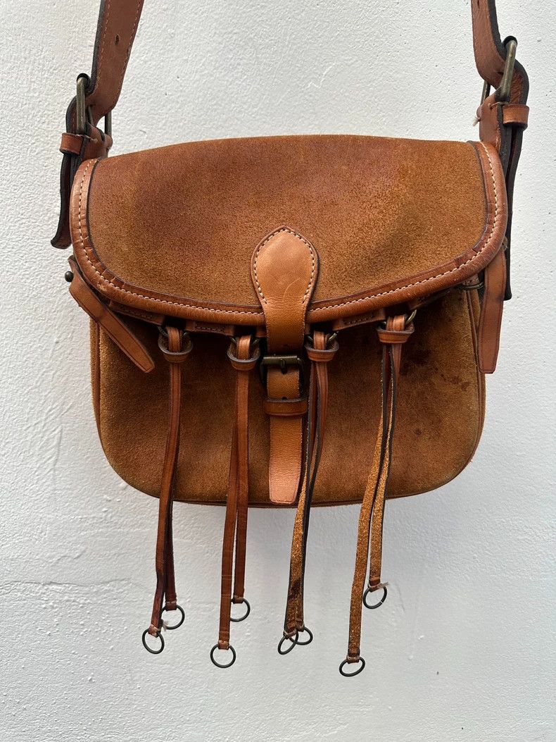 Comme des Garcons Comme Des Garcons Cowhide satchel with tassel and iron ring Size ONE SIZE - 2 Thumbnail