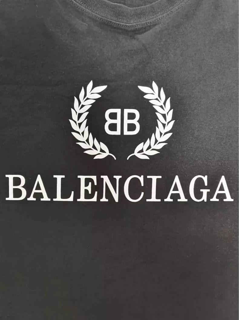 Balenciaga Balenciaga Black Logo Short Sleeve TShirt-2505 Size US S / EU 44-46 / 1 - 4 Thumbnail