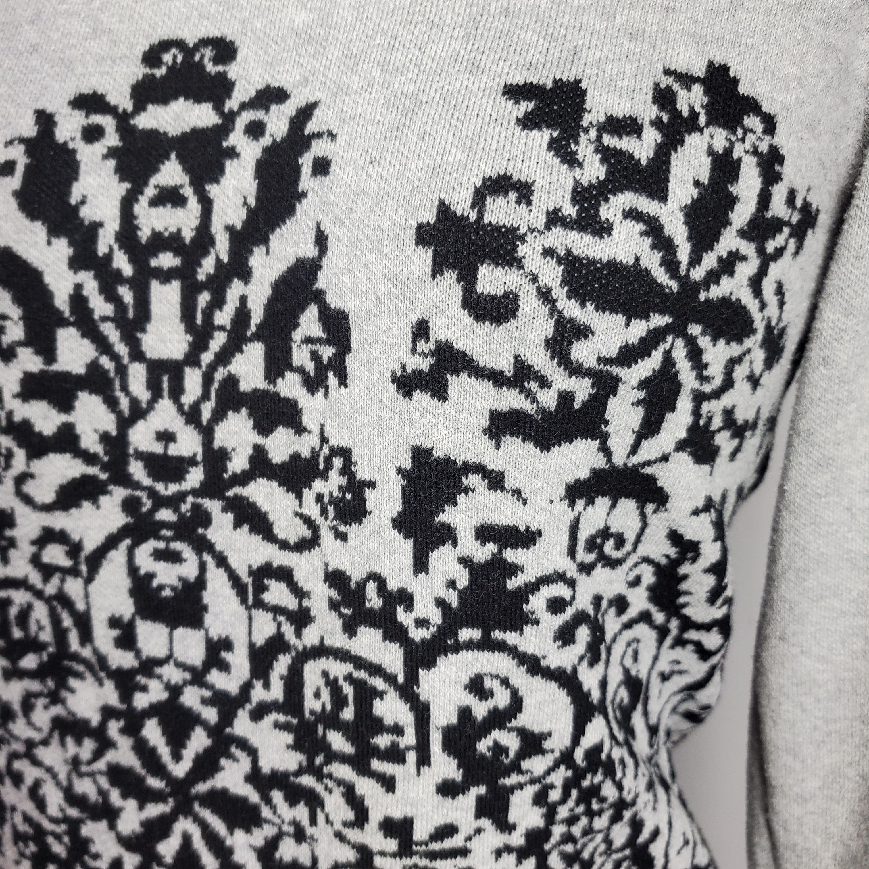 Other Sandra Darren Size L Sweater Dress Grey Black Knit Long Size L / US 10 / IT 46 - 5 Thumbnail