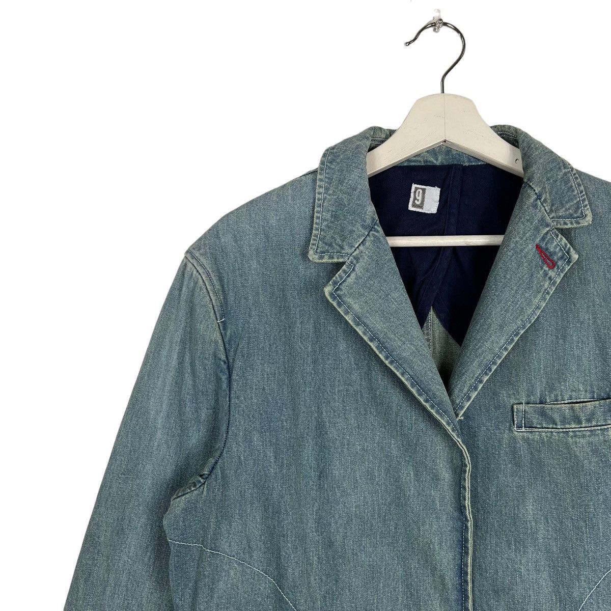 Japanese Brand 🔥 9 SPEC BROKEN DENIM JACKET Size US M / EU 48-50 / 2 - 7 Thumbnail