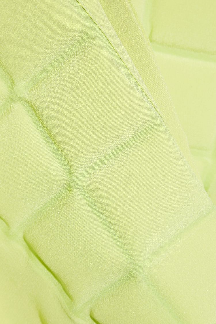 Bottega Veneta o1y0725 Silk Shirt in Light Green Size XS / US 0-2 / IT 36-38 - 4 Thumbnail