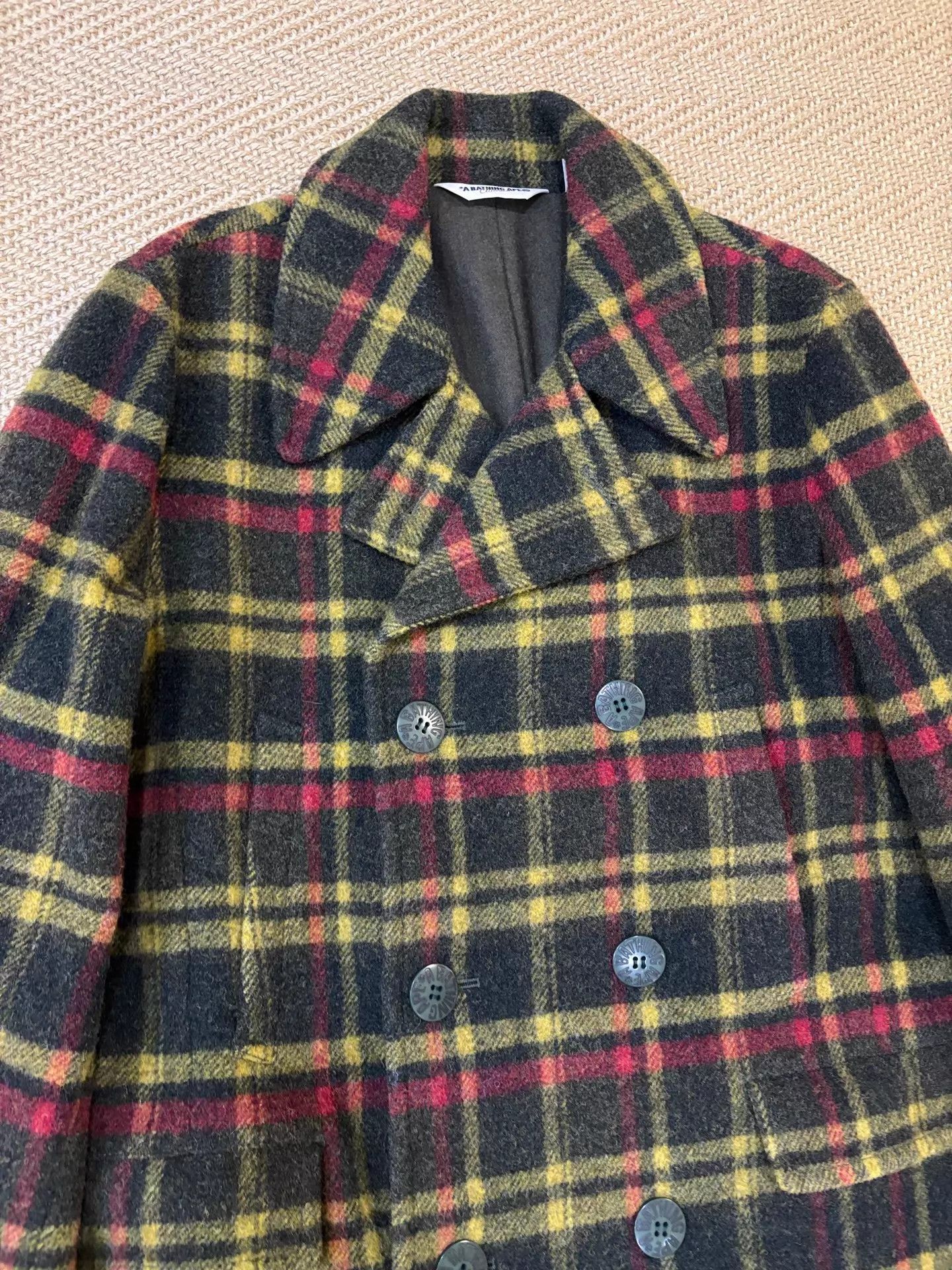 Bape BAPE CHECK WOOL DB OVERCOAT ISETAN EXCLUSIVE XL Size US XL / EU 56 / 4 - 6 Thumbnail