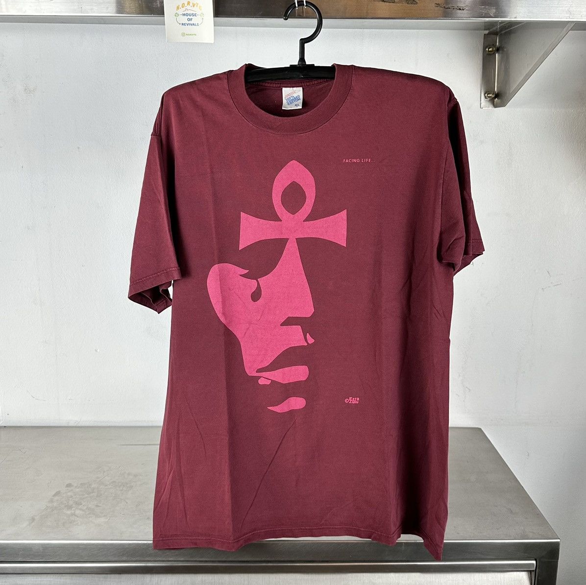 Jerzees × Vintage Vintage 90s Facing Life Erza Zulu Art Graphic XL T-shirt Size US XL / EU 56 / 4 - 1 Thumbnail