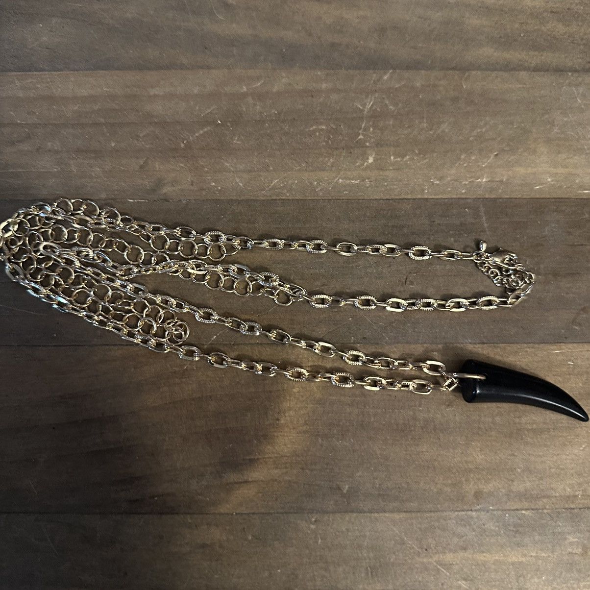 Other Layered horn pendant necklace and earrings set Size ONE SIZE - 2 Thumbnail