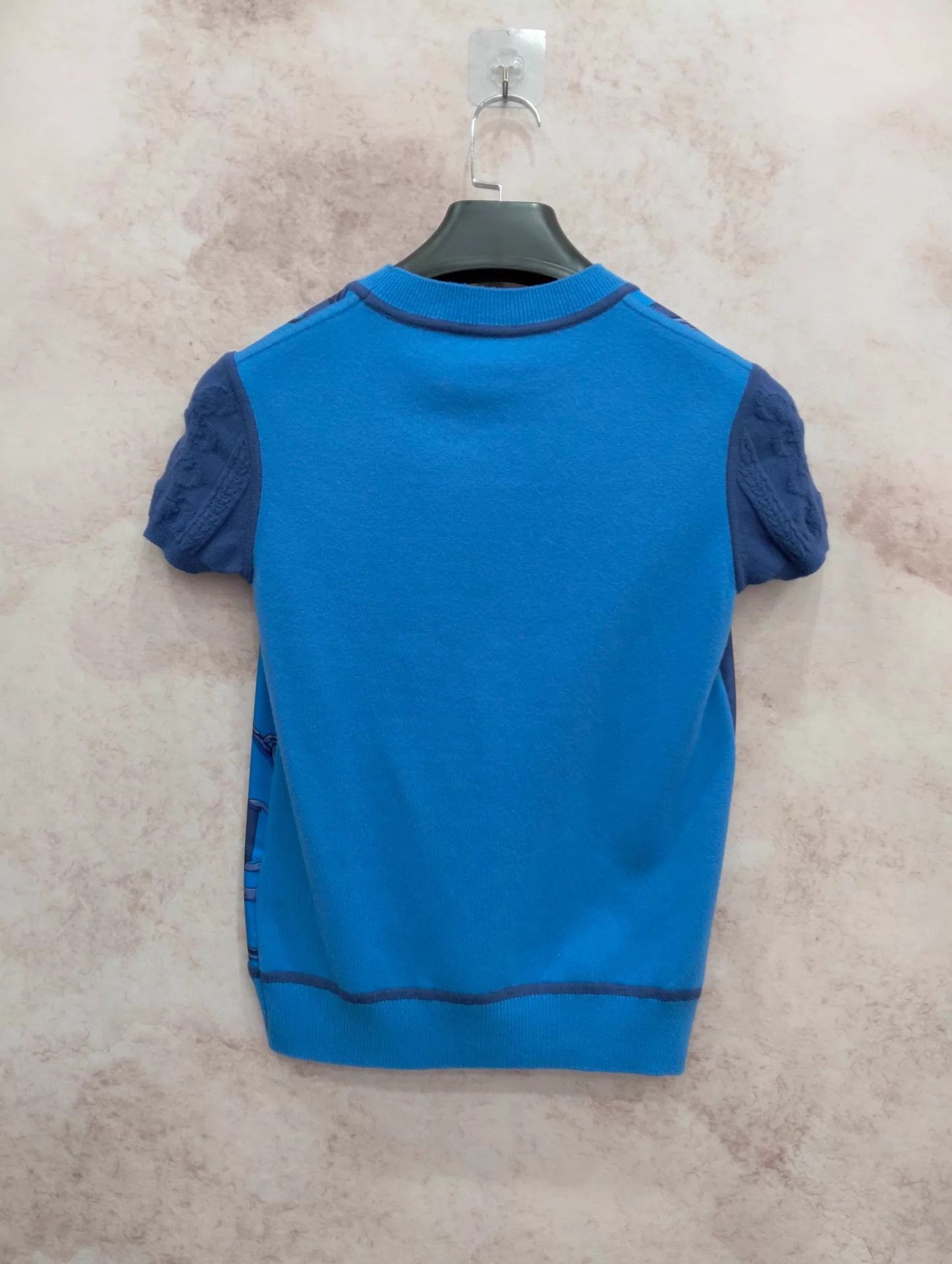 Hermes Hermes Silk-Wool Short-Sleeve Knit Tee 34 (95New) Size XS / US 0-2 / IT 36-38 - 2 Thumbnail
