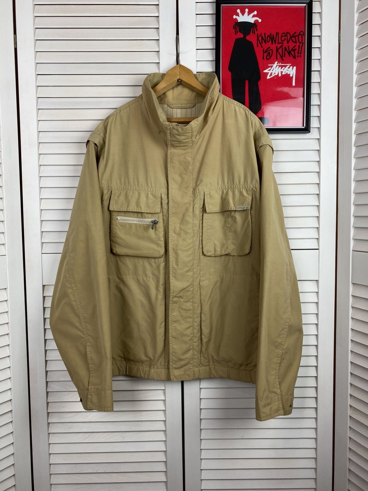 camel active Vintage Bomber Jacket Camel Active Multi-pocket Fishing Y2k Size US L / EU 52-54 / 3 - 1 Thumbnail