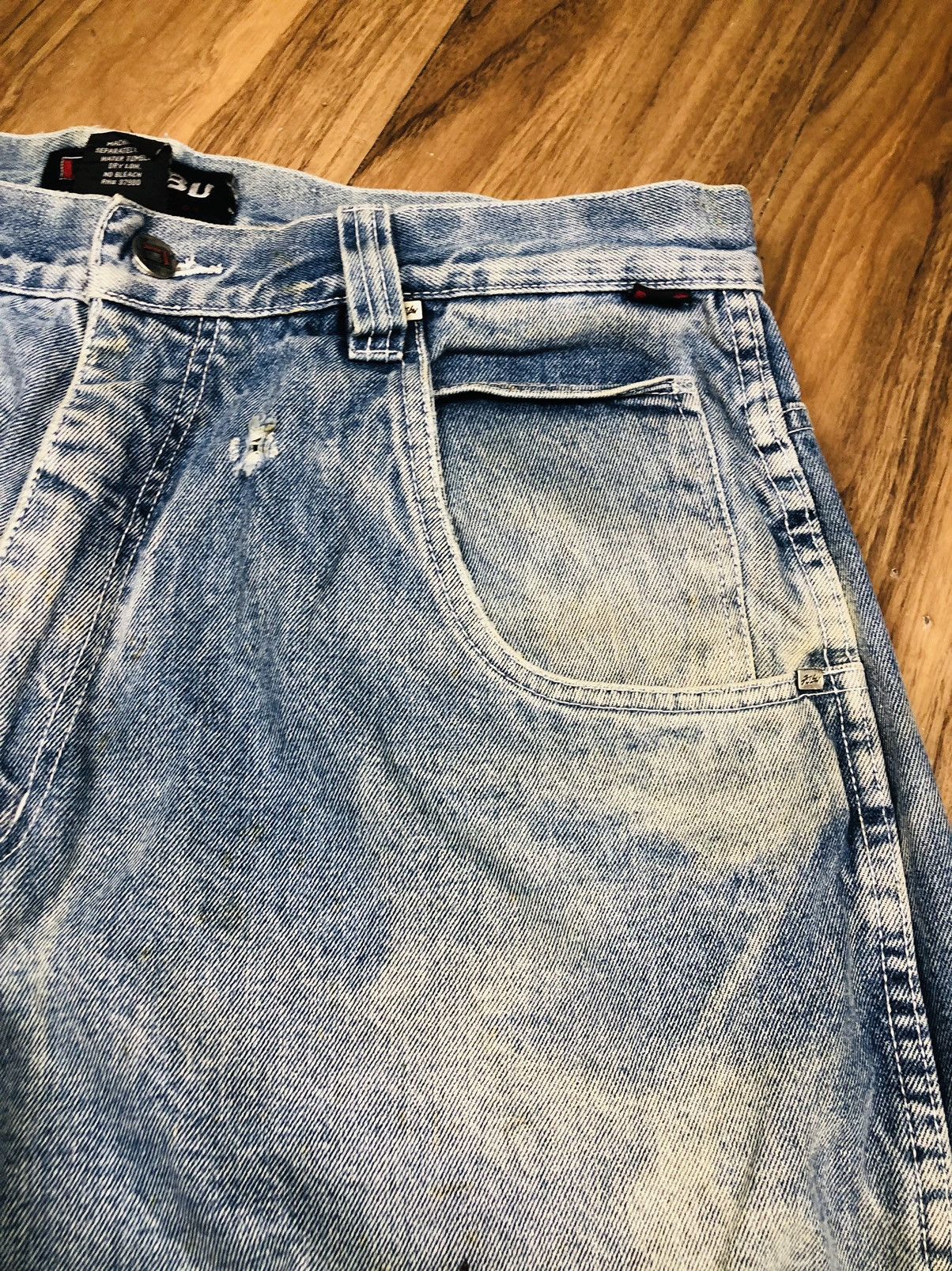 Fubu Fubu Denim Distresses Jeans (21) Size US 35 - 6 Thumbnail