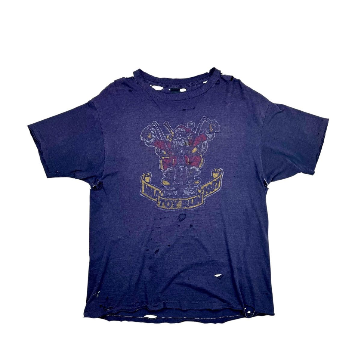 Vintage VINTAGE 1987 THRASHED FADED T-SHIRT Size US L / EU 52-54 / 3 - 2 Thumbnail