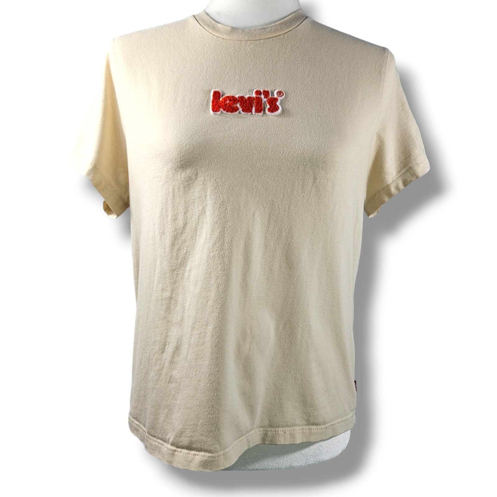 Levi's EUC Levi's Classic Brand Logo Graphic T-Shirt Sz. M Tan Size M / US 6-8 / IT 42-44 - 2 Thumbnail