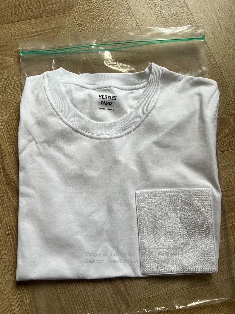 Hermes Hermes Classic women's white T-shirt - pure white, suitabl Size XS / US 0-2 / IT 36-38 - 3 Thumbnail