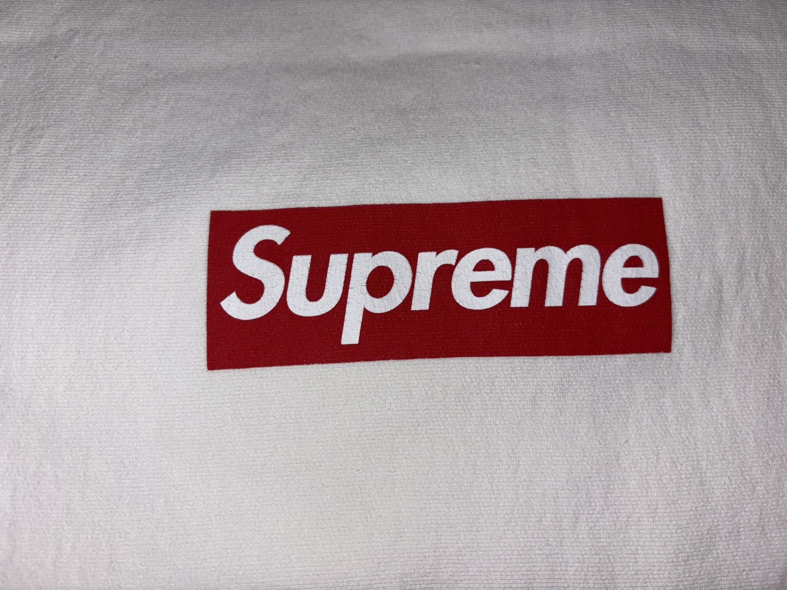Supreme SUPREME Washed Box Logo Crewneck White X-Large SS25SW2 BNIB Size US XL / EU 56 / 4 - 8 Thumbnail