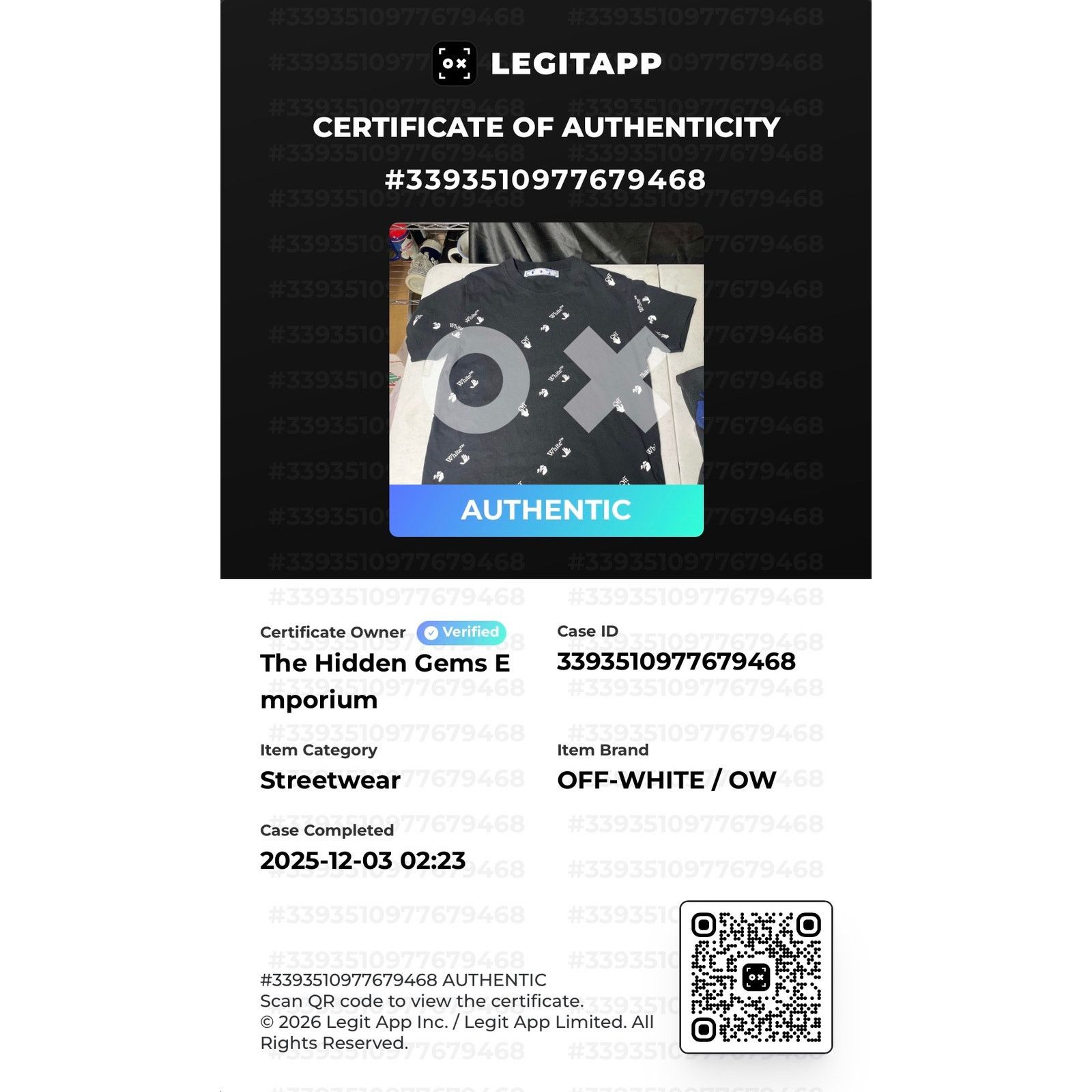 Off-White Off-White All Over Logo Spring/Summer 2021 by Virgil Abloh Size US S / EU 44-46 / 1 - 2 Thumbnail