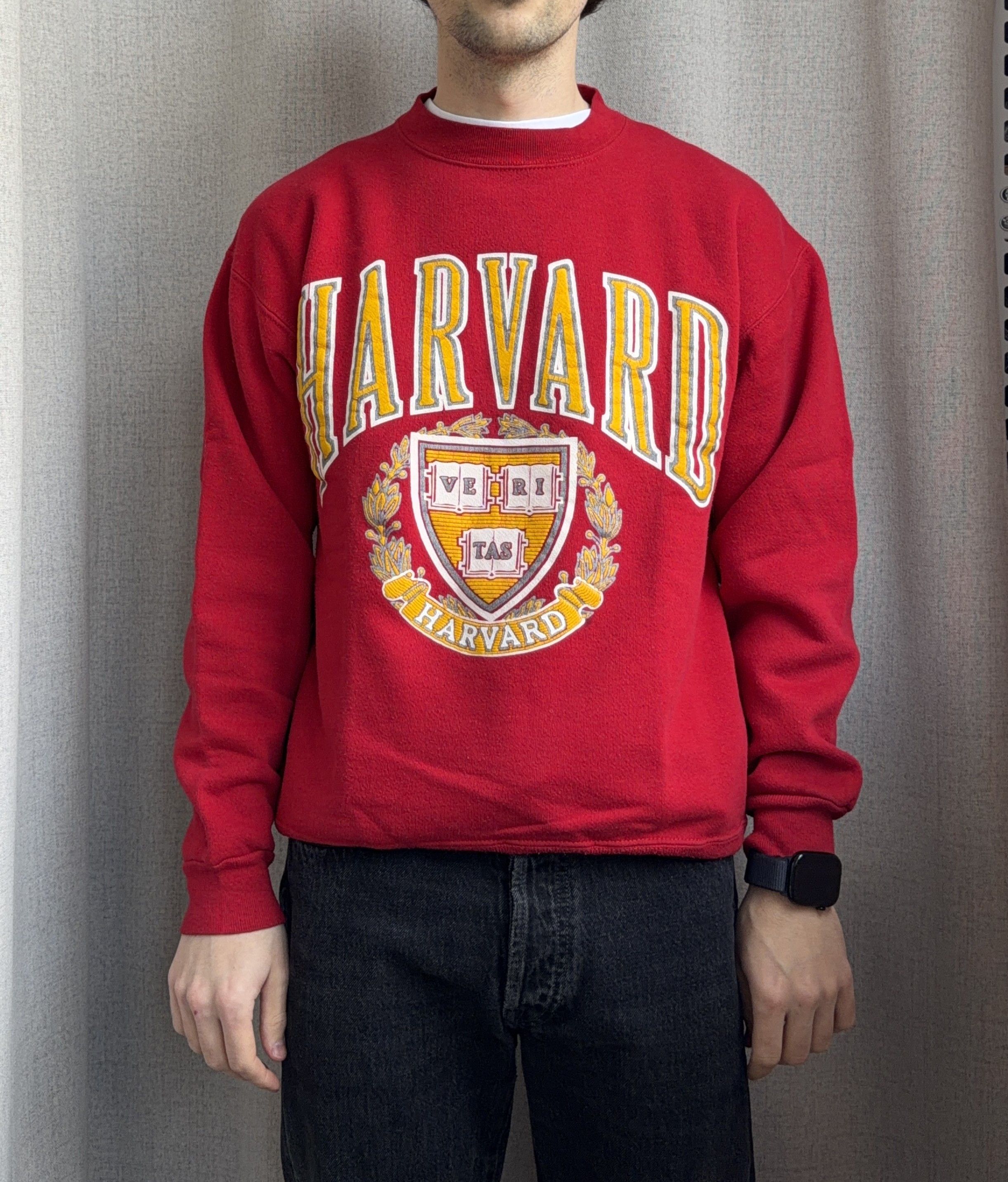 Vintage Vintage Harvard University Discus Athletics USA Sweatshirt Size US S / EU 44-46 / 1 - 3 Thumbnail