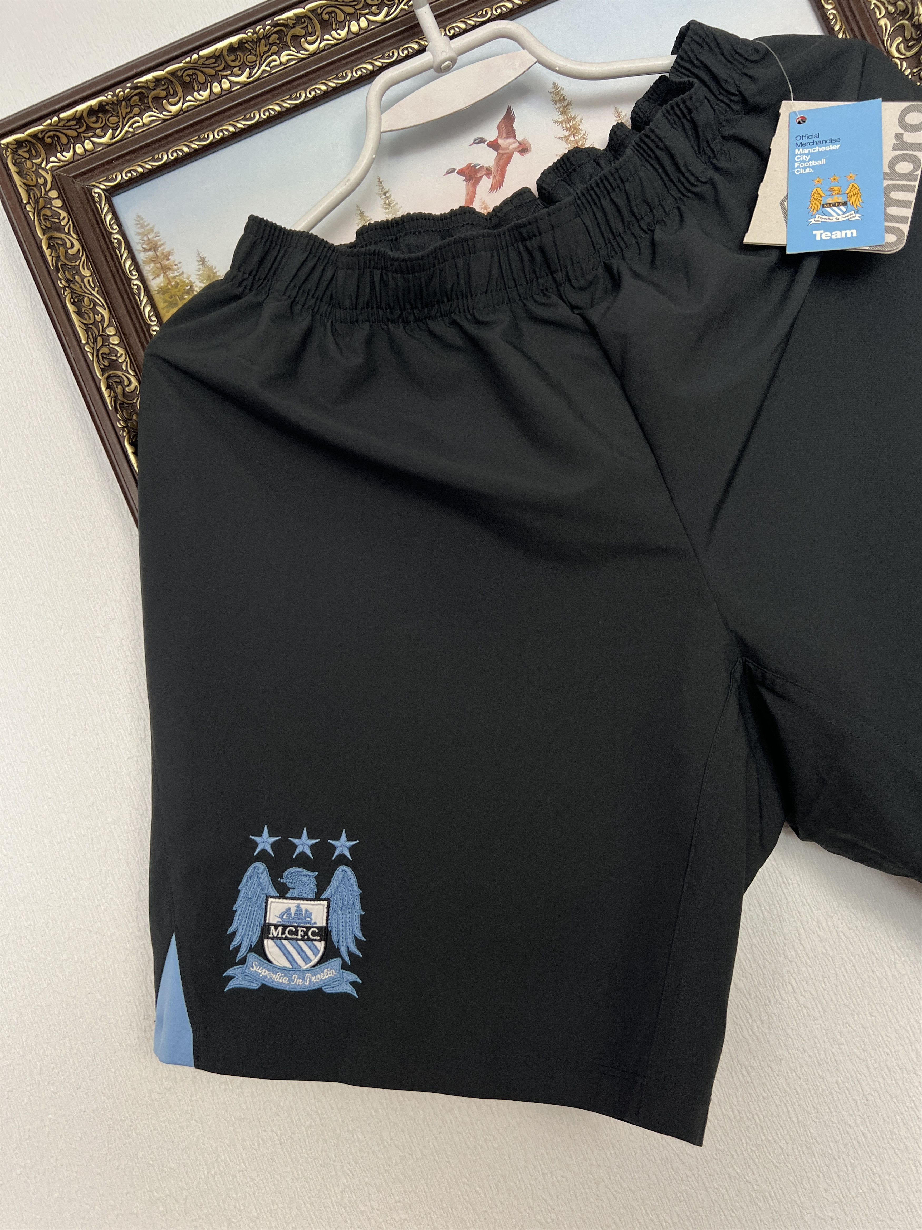Umbro Vintage Umbro Manchester City Football Shorts Soccer L Size US 34 / EU 50 - 3 Thumbnail