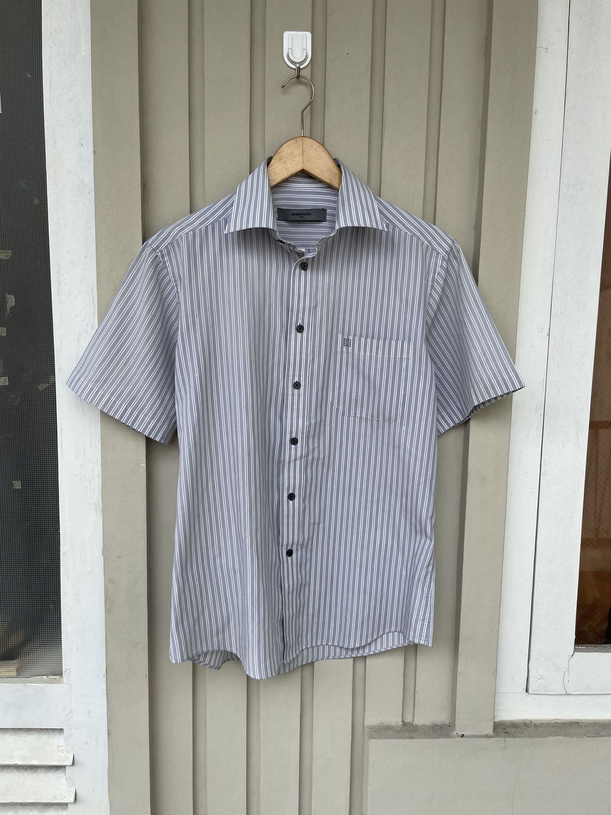 Givenchy Vintage Givenchy Striped Shirt Size US M / EU 48-50 / 2 - 1 Thumbnail