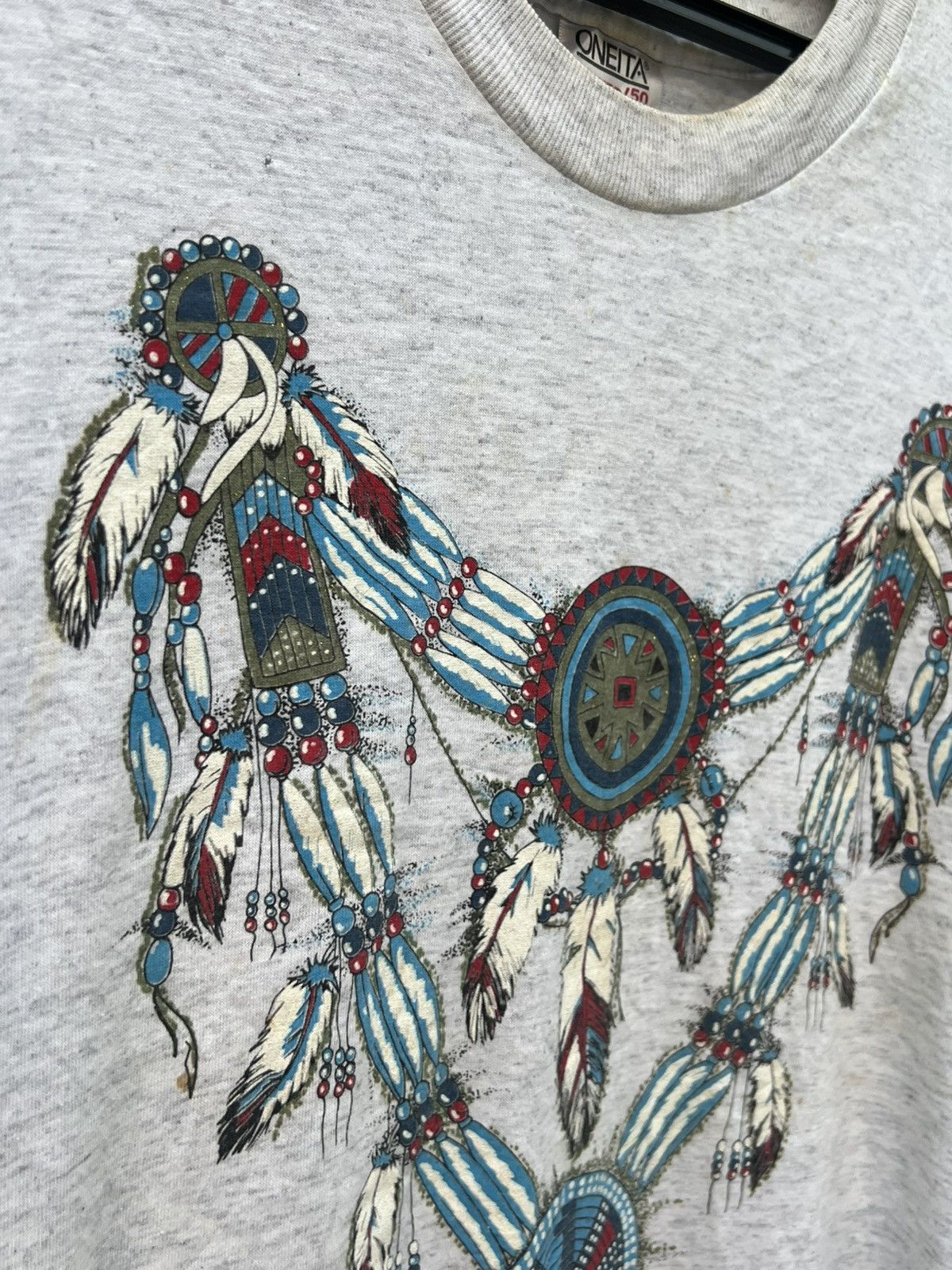 Vintage Vintage 90s Oneita Native Nashville Single Stitch T shirt Size US XL / EU 56 / 4 - 5 Thumbnail