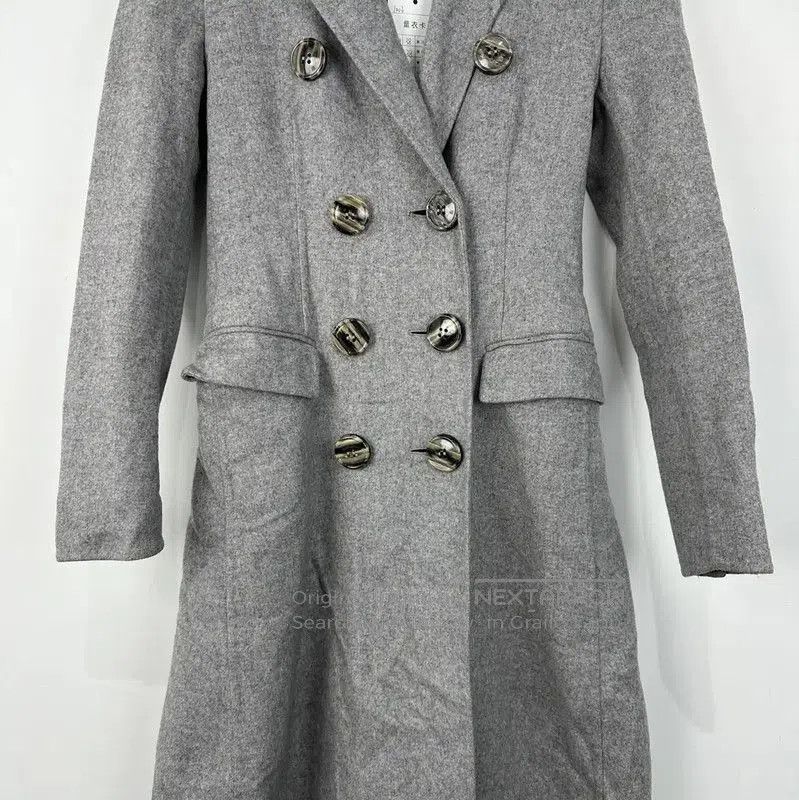 Burberry Burberry Gray Wool Women's Mid-Length Coat. Size M / US 6-8 / IT 42-44 - 4 Thumbnail