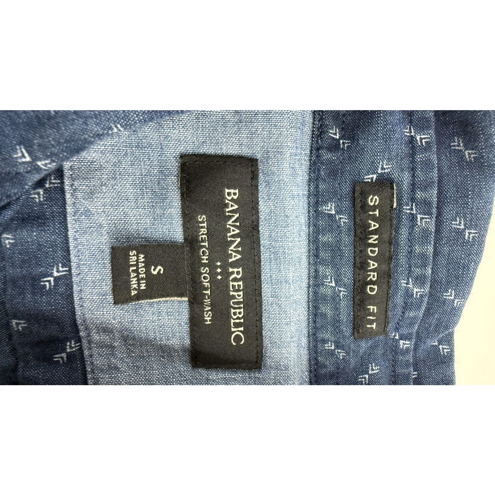 Banana Republic Banana Republic Shirt Mens Small Blue Stretch Button Up Size US S / EU 44-46 / 1 - 3 Thumbnail
