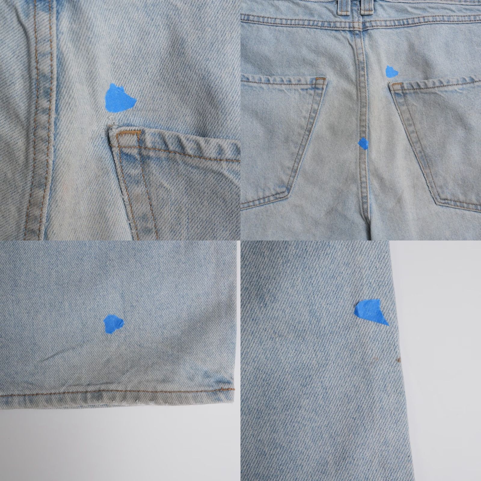 Empyre VINTAGE Empyre Jeans Mens 34 Light Wash Blue Straight Denim 90s Skater Relaxed Fit Belted High Rise Mens Size US 34 / EU 50 - 11 Thumbnail