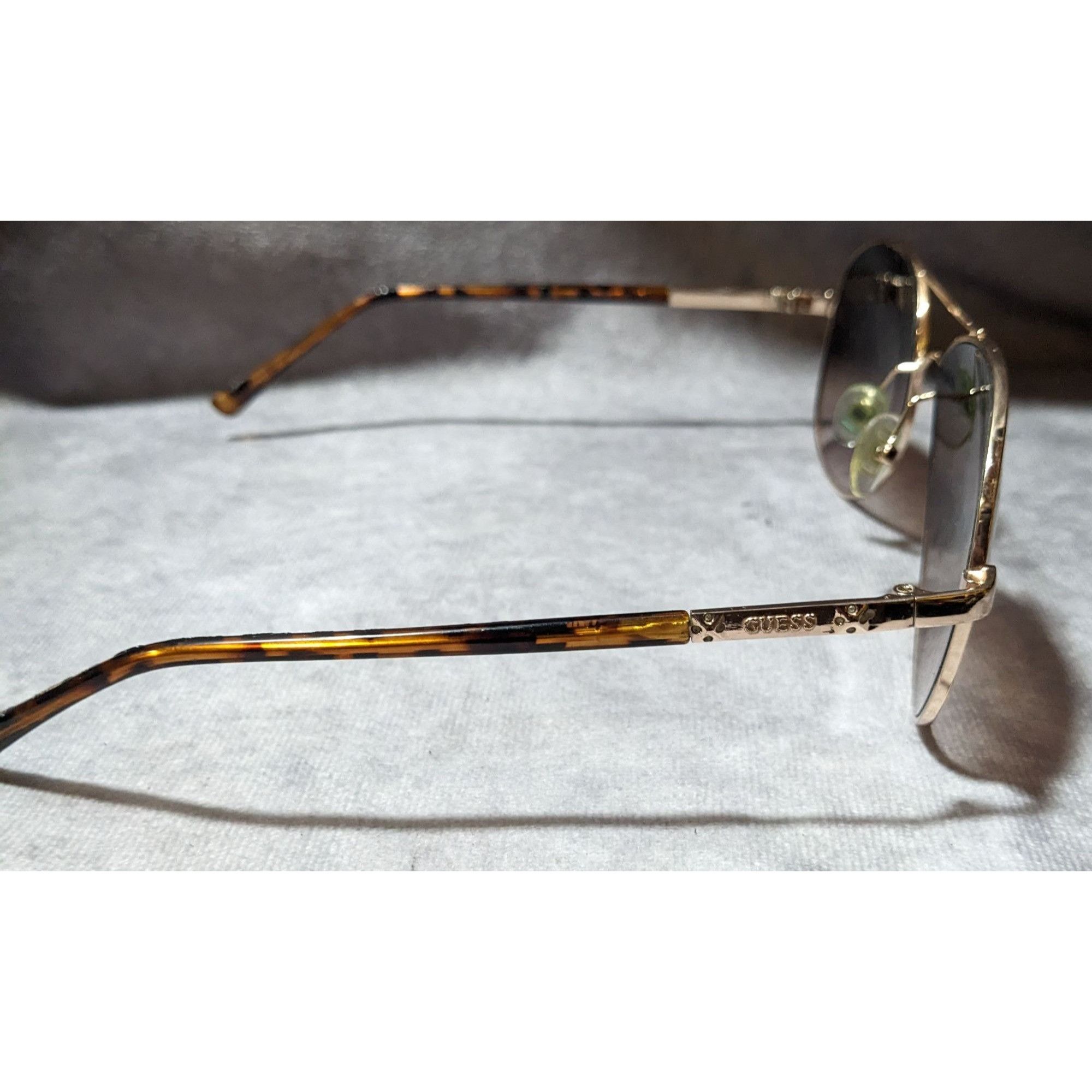 Guess Guess GF0295 Gold Tortoise Aviator Sunglasses Size ONE SIZE - 2 Thumbnail