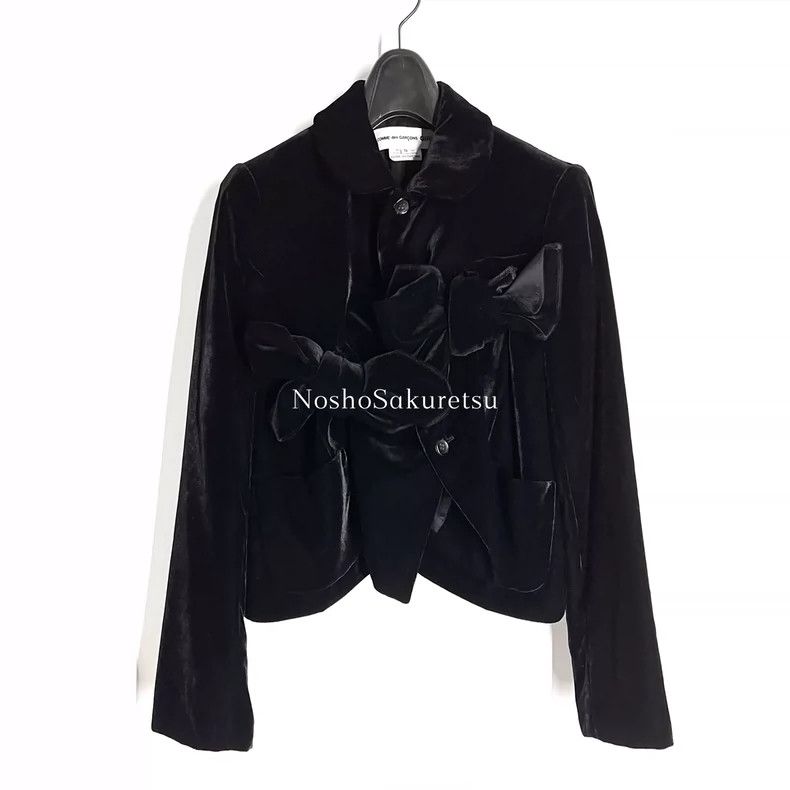 Comme des Garcons Comme Des Garcons Velvet bow blazer Size S / US 4 / IT 40 - 1 Thumbnail
