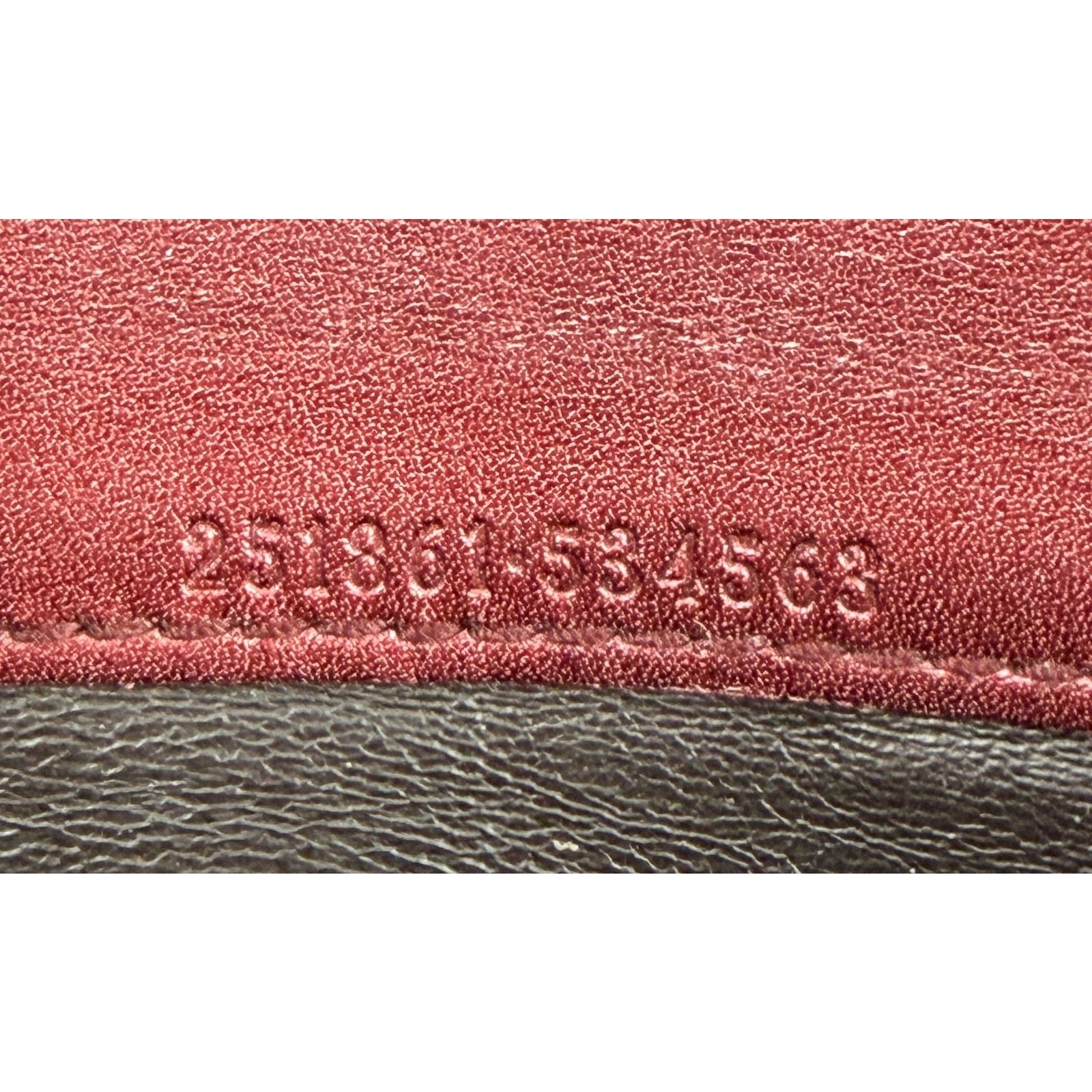 Gucci Gucci Guccissima Lovely Heart Continental Wallet Burgundy Size ONE SIZE - 12 Thumbnail