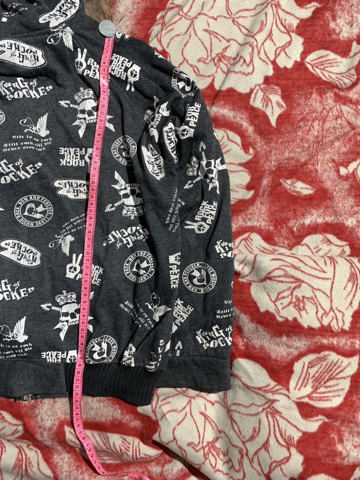 Japanese~ pf 205 skull zipper hoodie fur if six LGB style