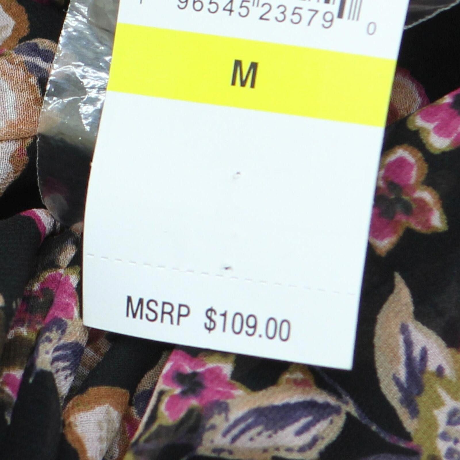 Designer NWT 1.state Maxi Dress 8122994 M Wood Block Floral Brown Size M / US 6-8 / IT 42-44 - 3 Thumbnail