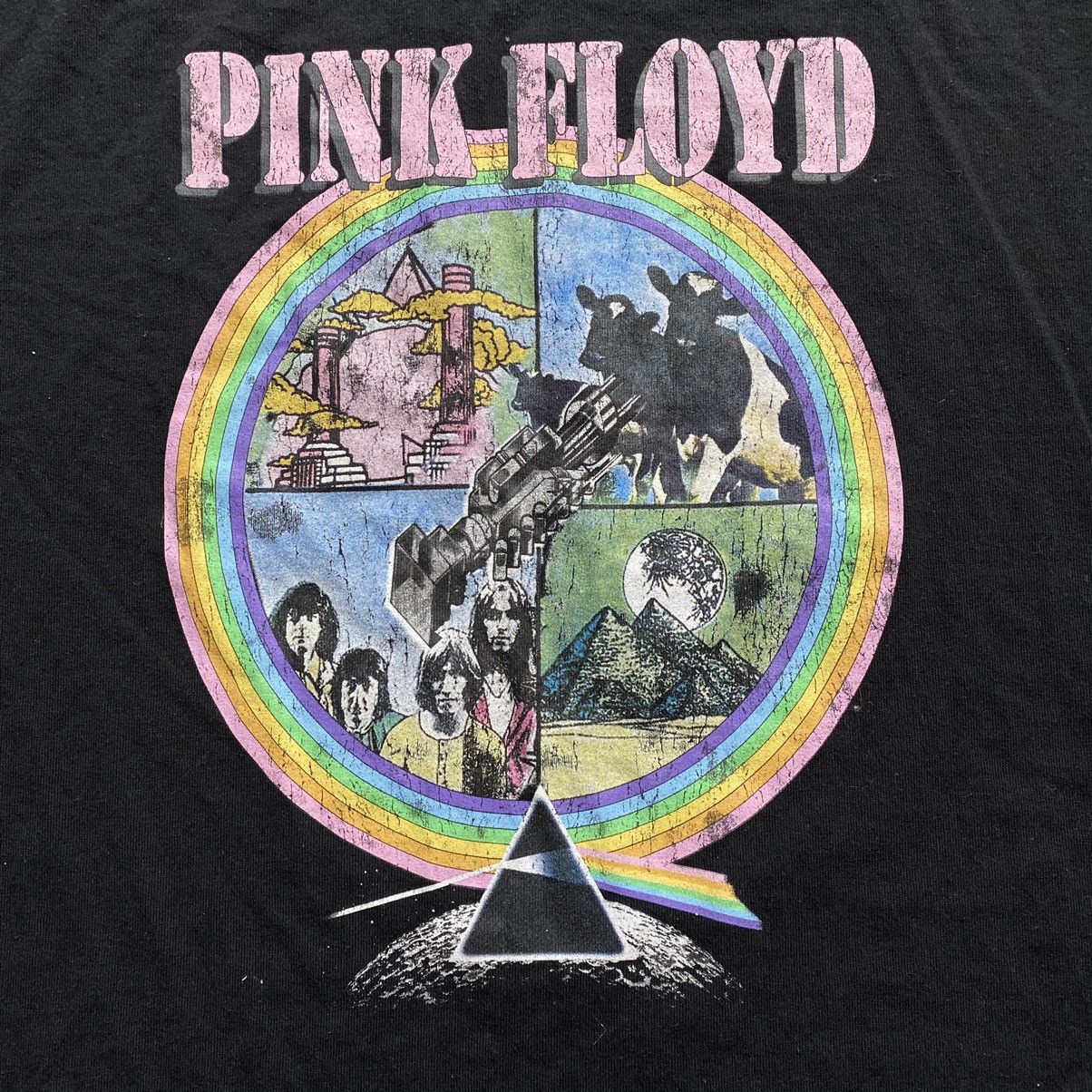 Band Tees PINK FLOYD Y2K RAINBOW T SHIRT Size US M / EU 48-50 / 2 - 2 Thumbnail