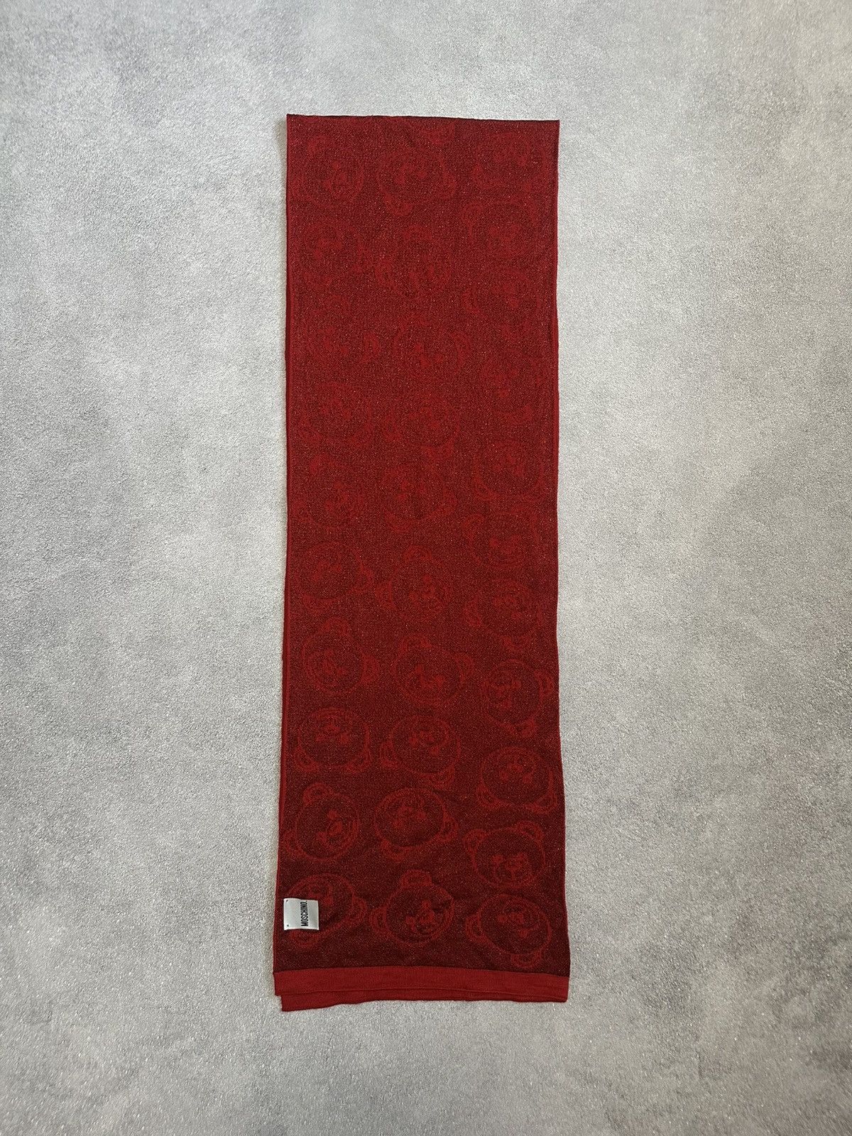 Moschino Moschino Monogram Scarf Wool Teddy Bear made in italy Size ONE SIZE - 4 Thumbnail