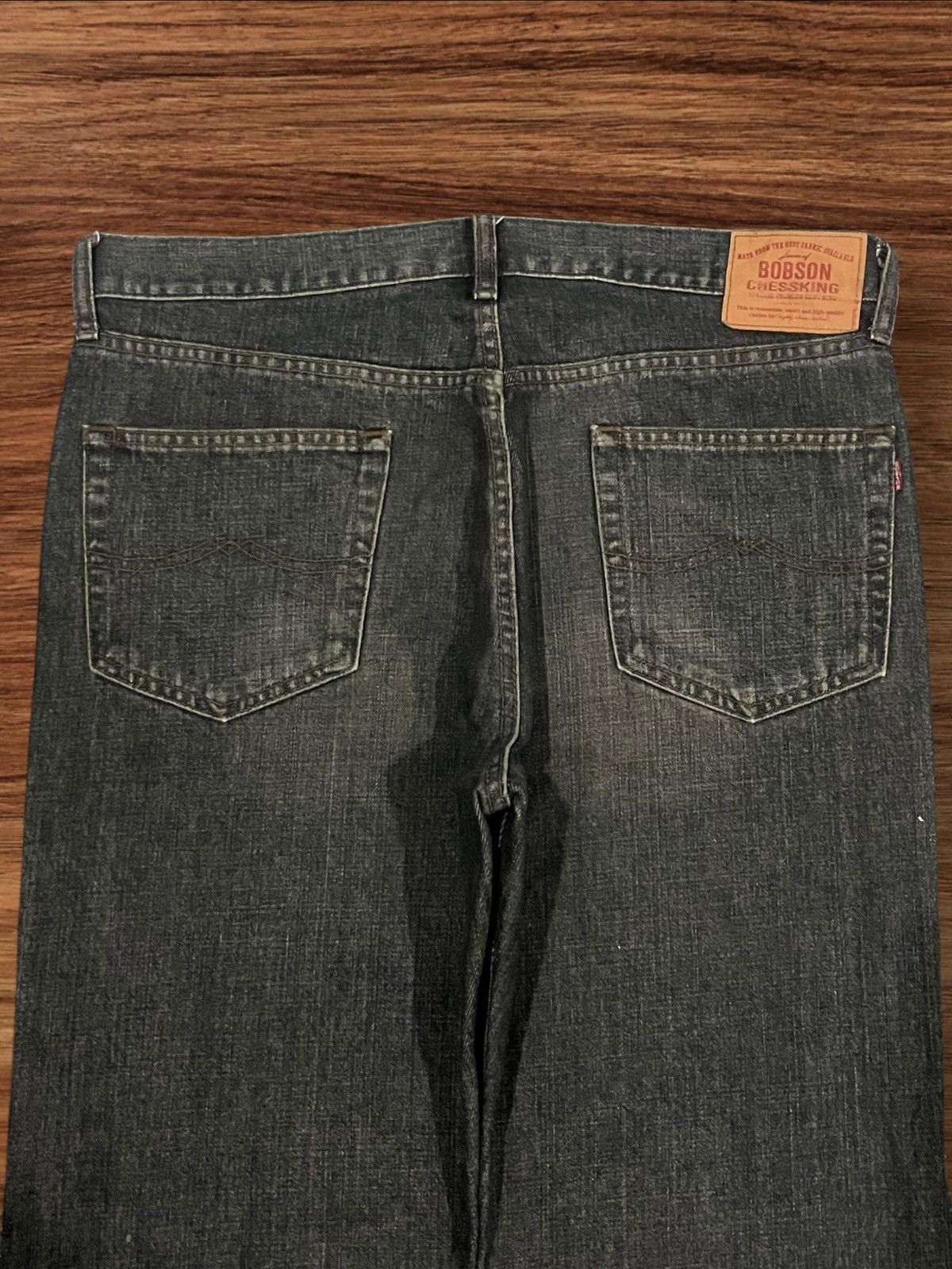 Japanese Brand Vintage Japanese Brand Bobson Black Washed Distressed Jeans Size US 36 / EU 52 - 7 Thumbnail
