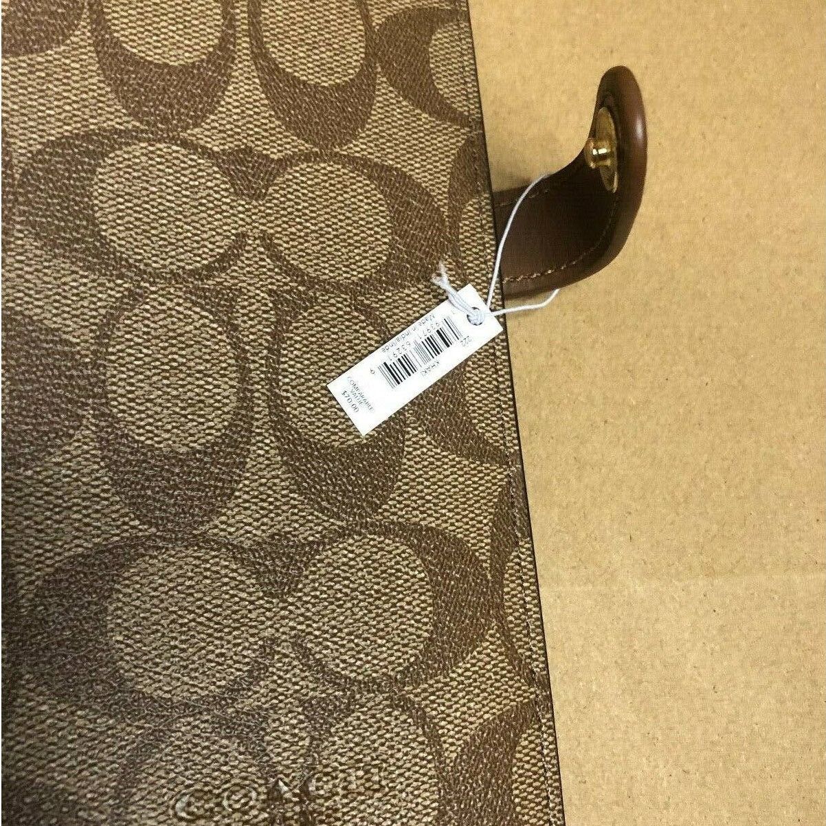Coach Coach Notebook in Signature Canvas w/ Leather Lined Pages Size ONE SIZE - 6 Thumbnail